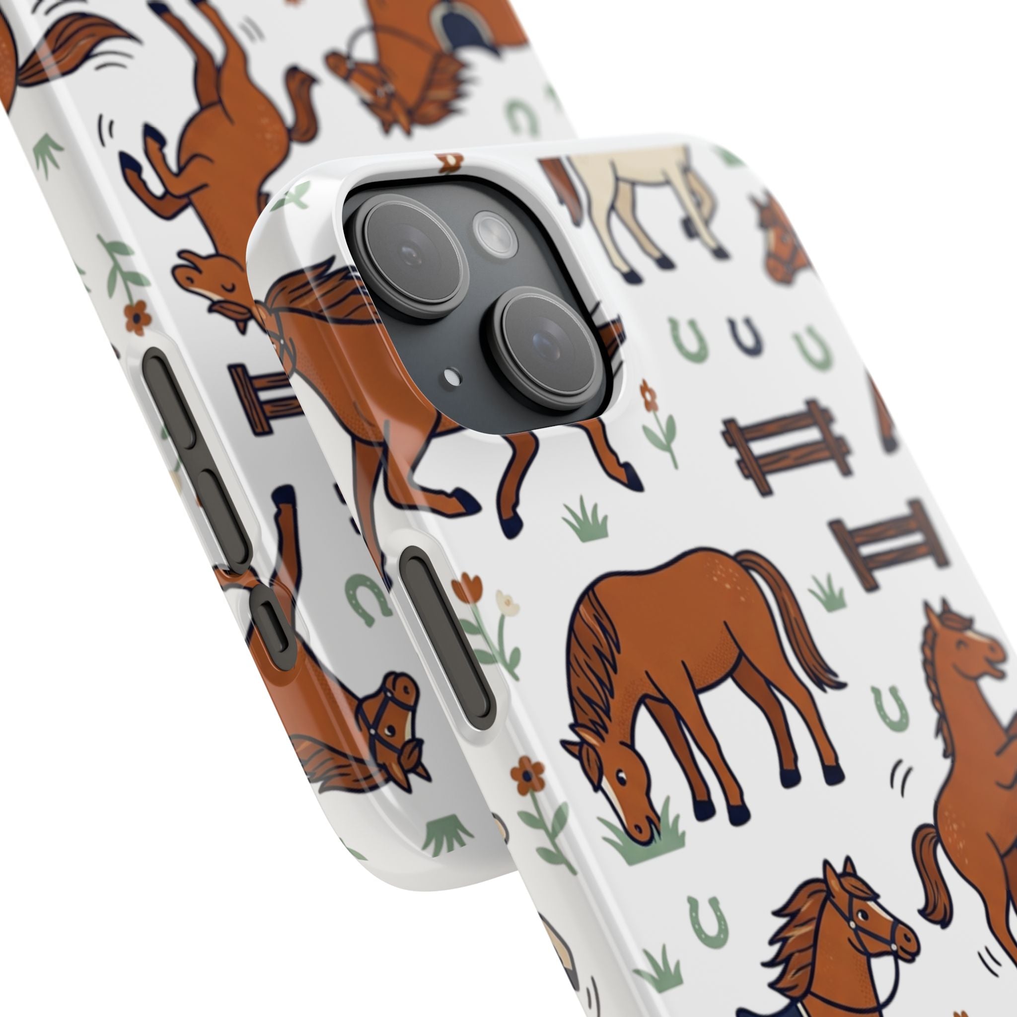 CountryTails Horse Pattern | Horse print Snap Case