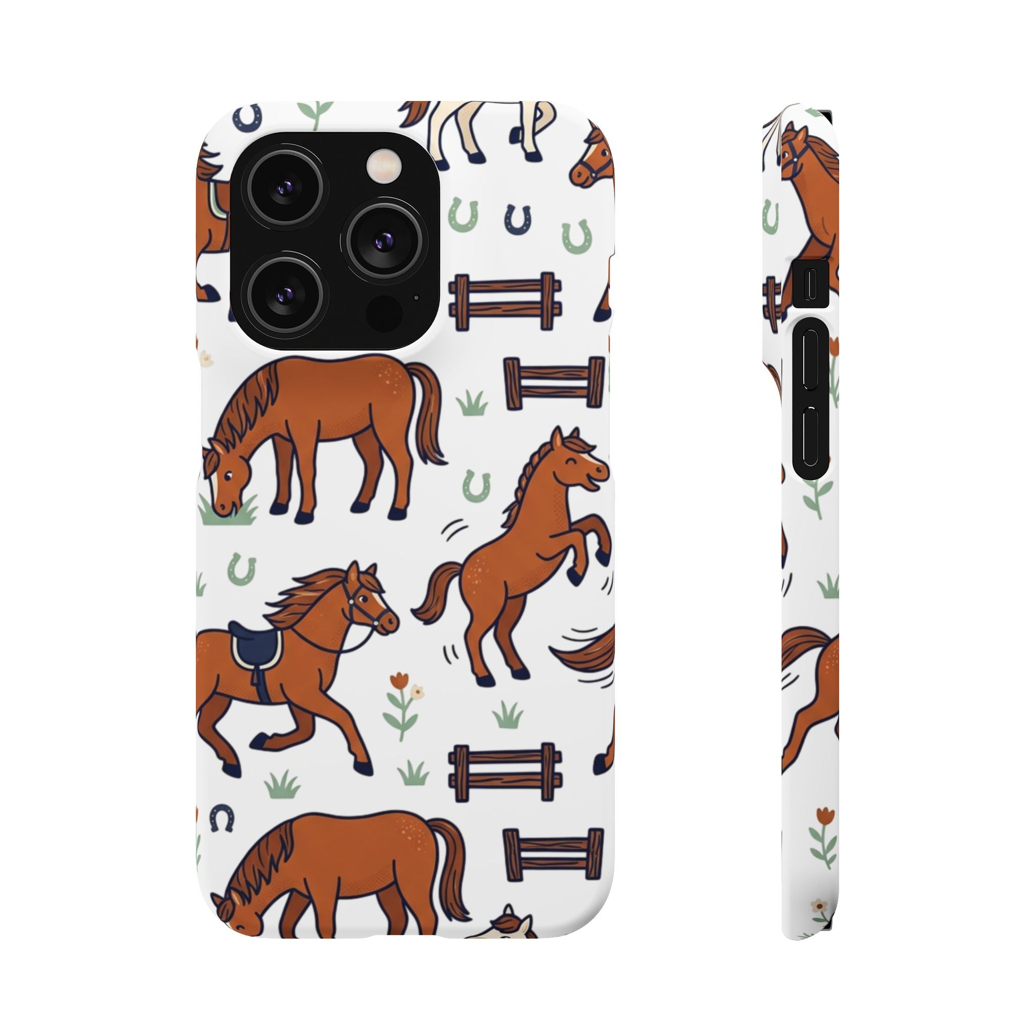 CountryTails Horse Pattern | Horse print Snap Case