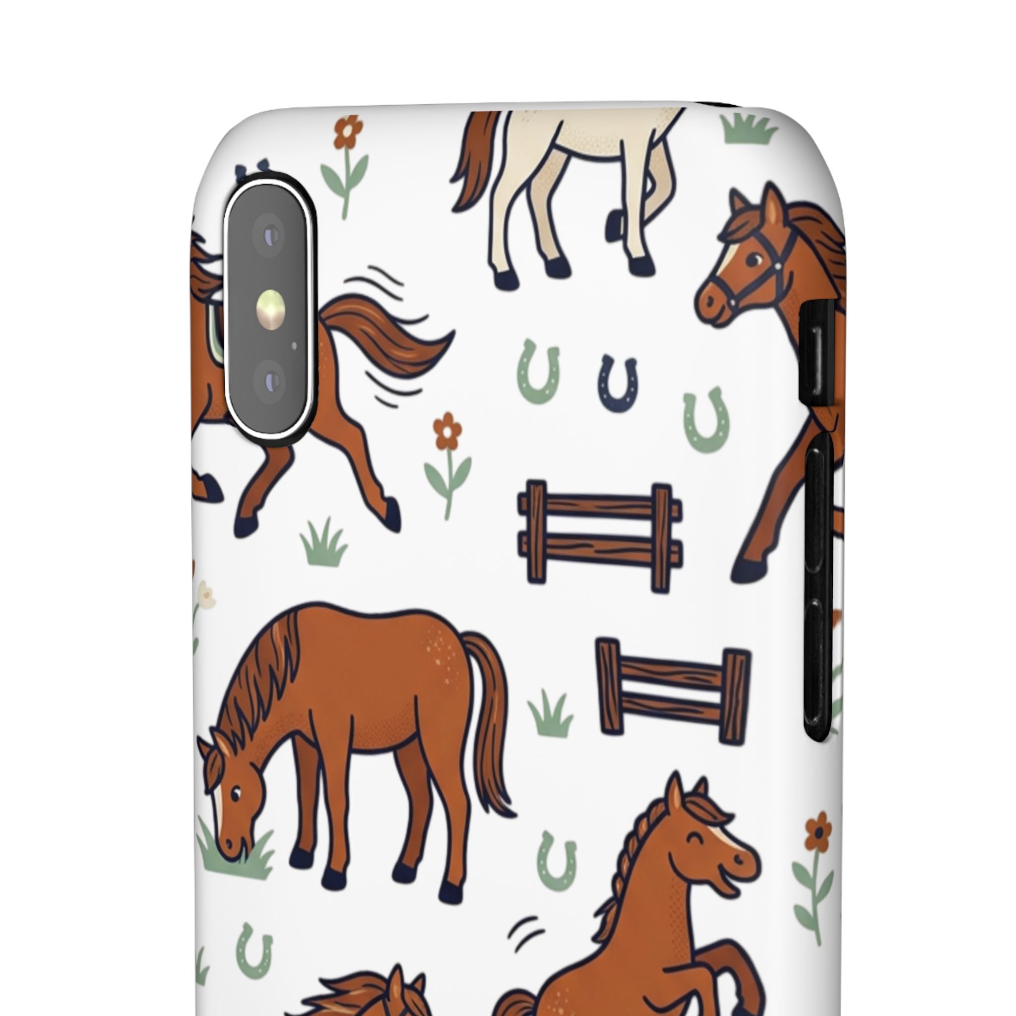 CountryTails Horse Pattern | Horse print Snap Case