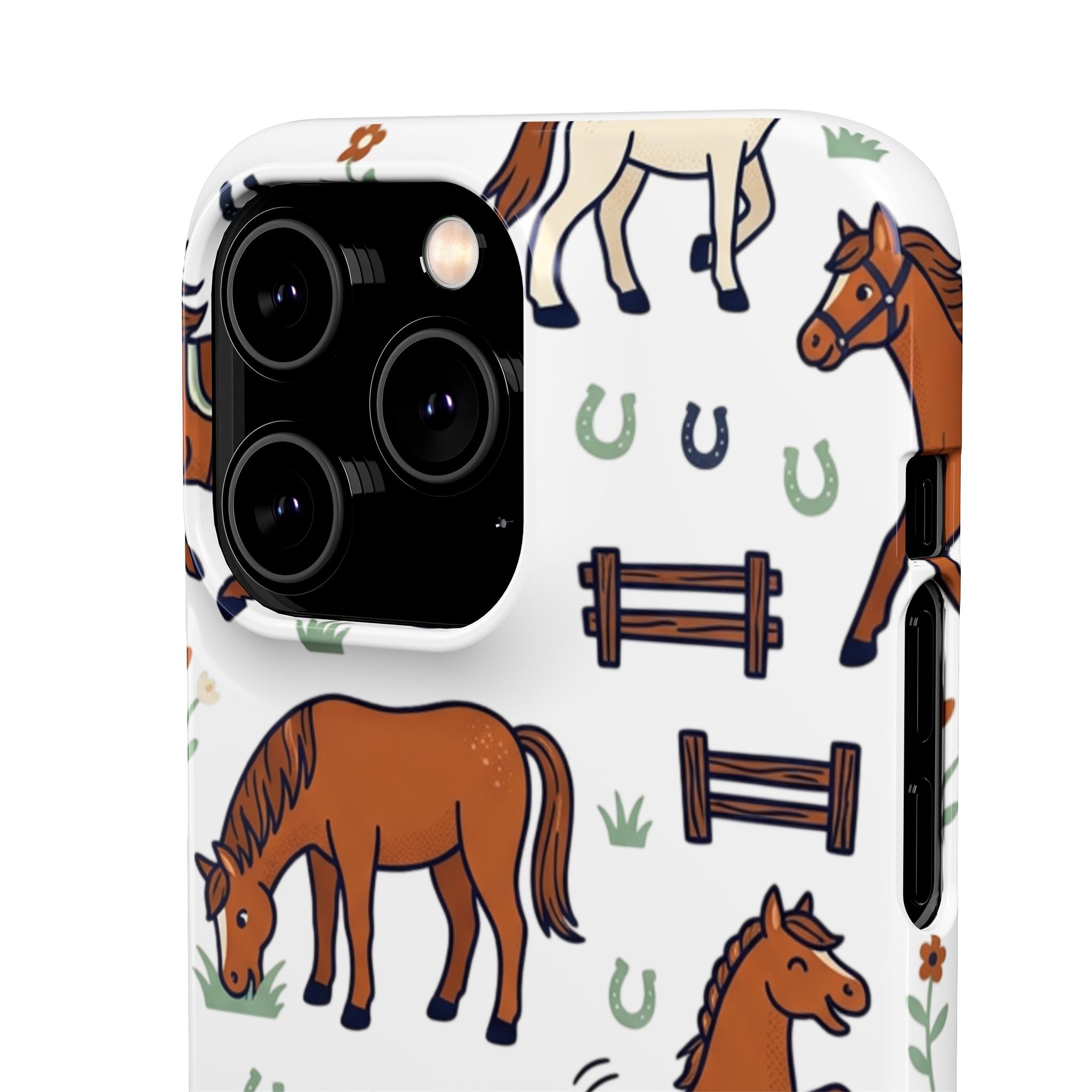 CountryTails Horse Pattern | Horse print Snap Case