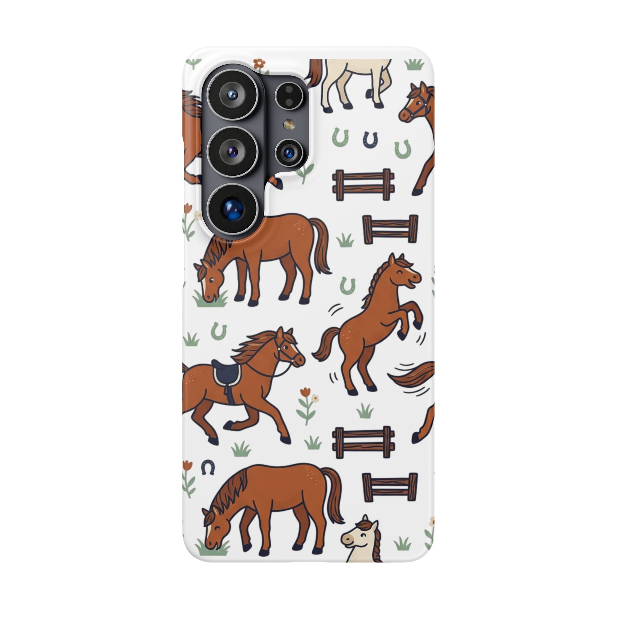 CountryTails Horse Pattern | Horse print Snap Case