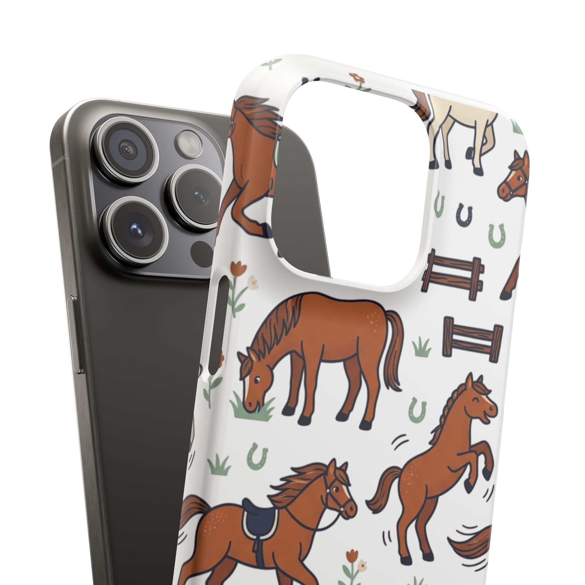 CountryTails Horse Pattern | Horse print Snap Case