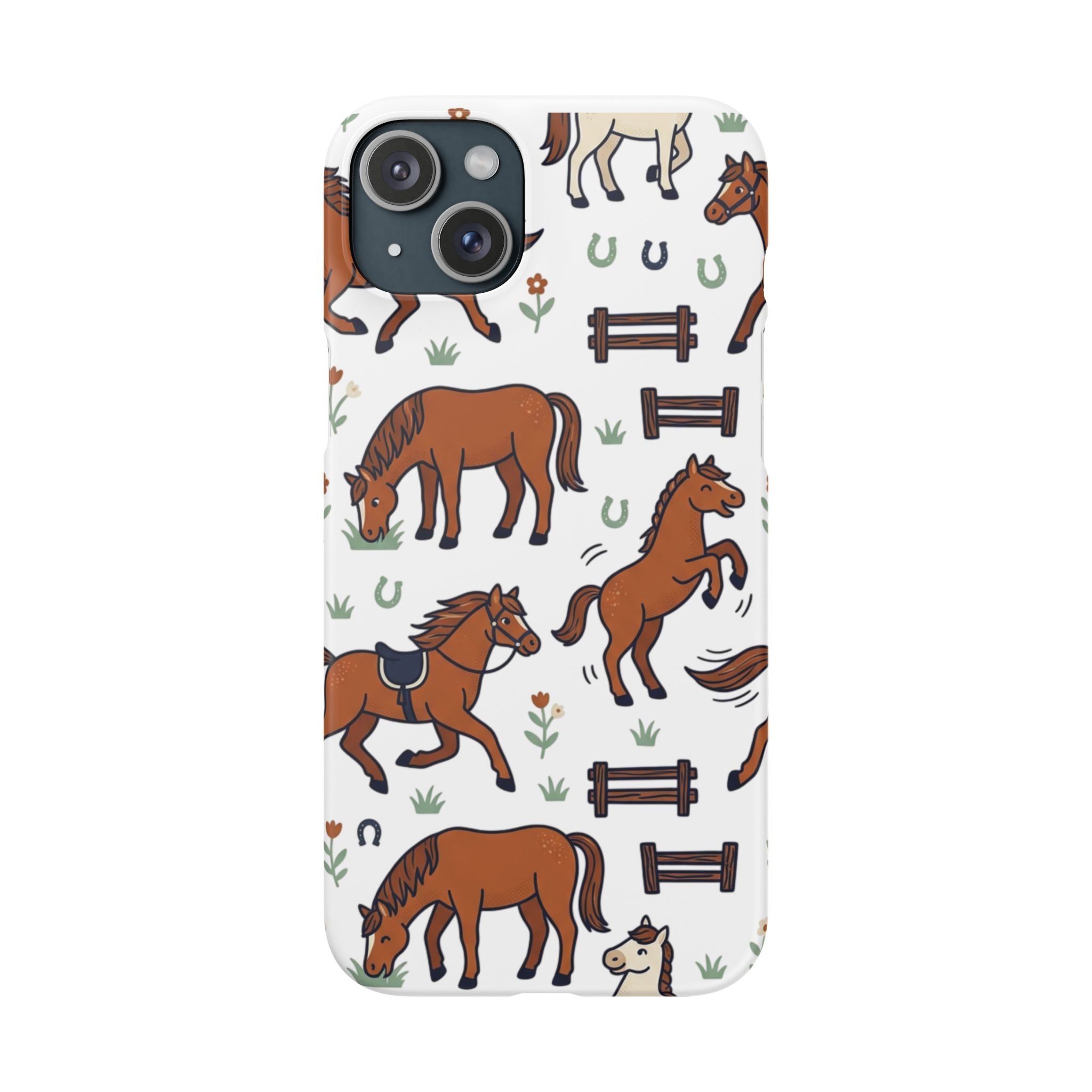 CountryTails Horse Pattern | Horse print Snap Case