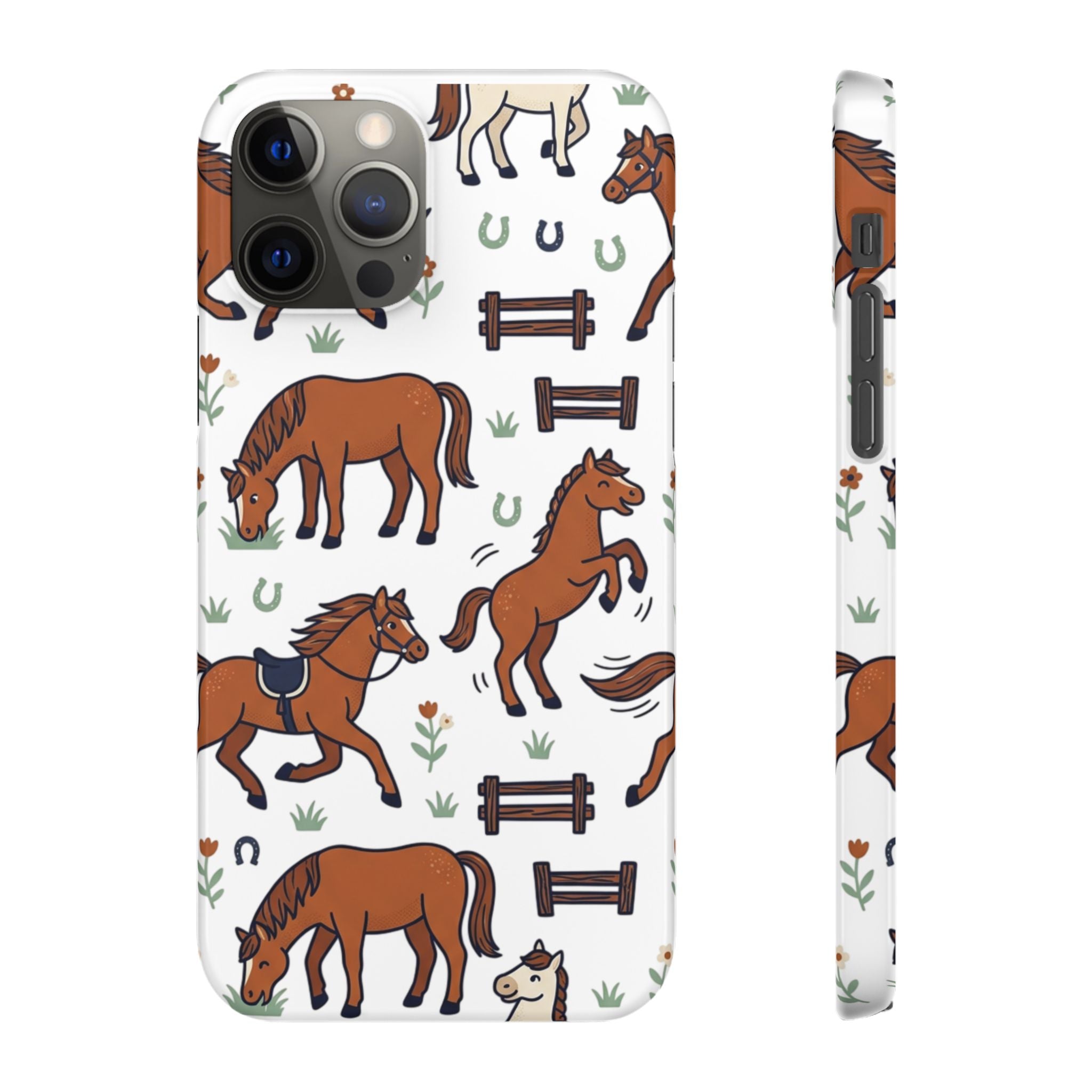 CountryTails Horse Pattern | Horse print Snap Case