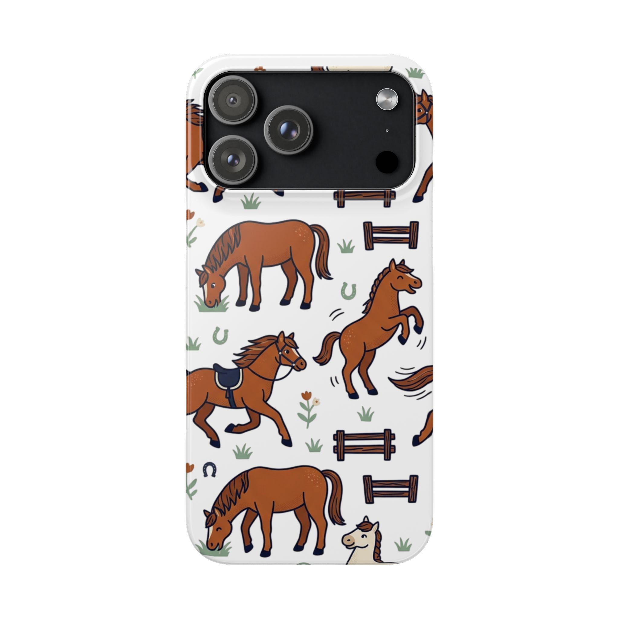CountryTails Horse Pattern | Horse print Snap Case