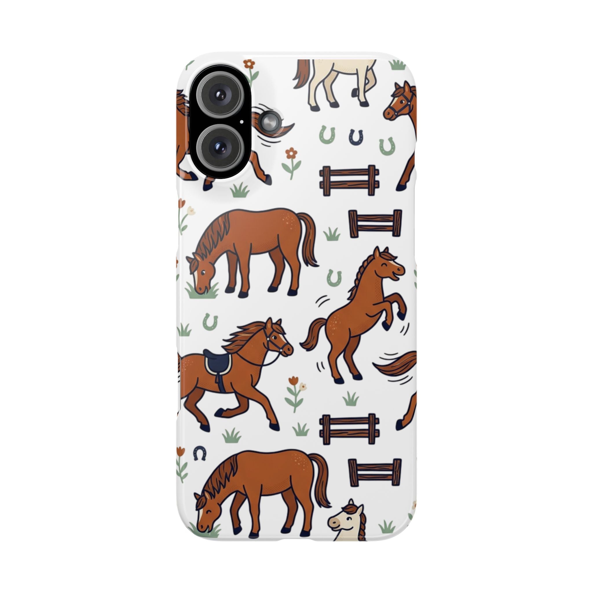 CountryTails Horse Pattern | Horse print Snap Case
