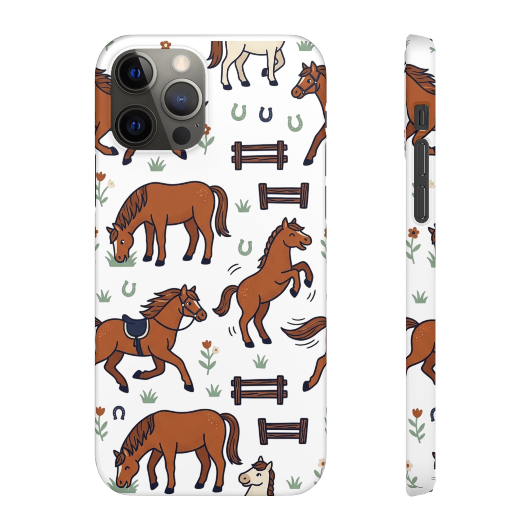 CountryTails Horse Pattern | Horse print Snap Case
