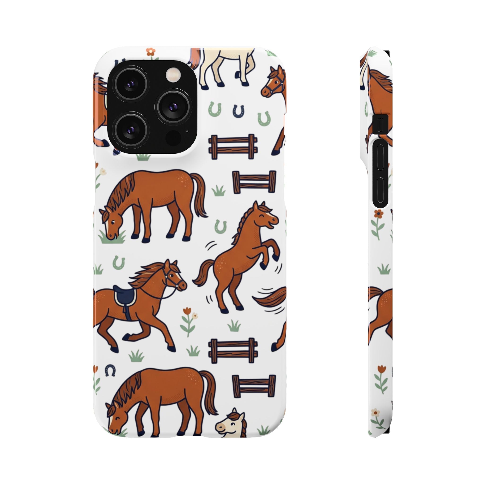 CountryTails Horse Pattern | Horse print Snap Case