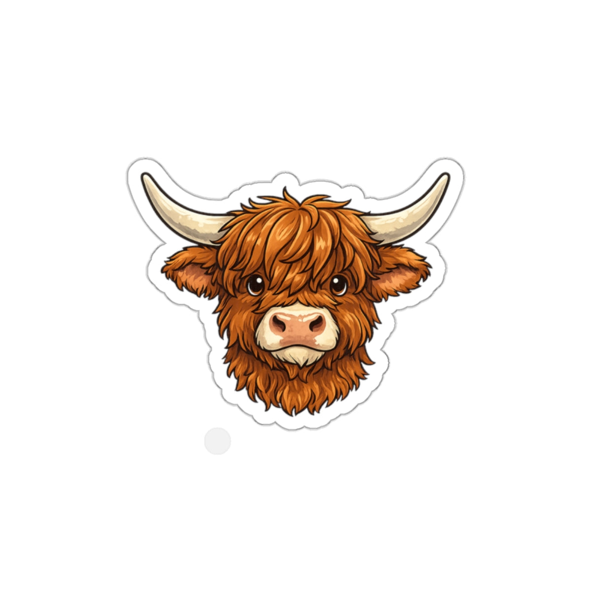 Highland Cow Die-Cut Sticker