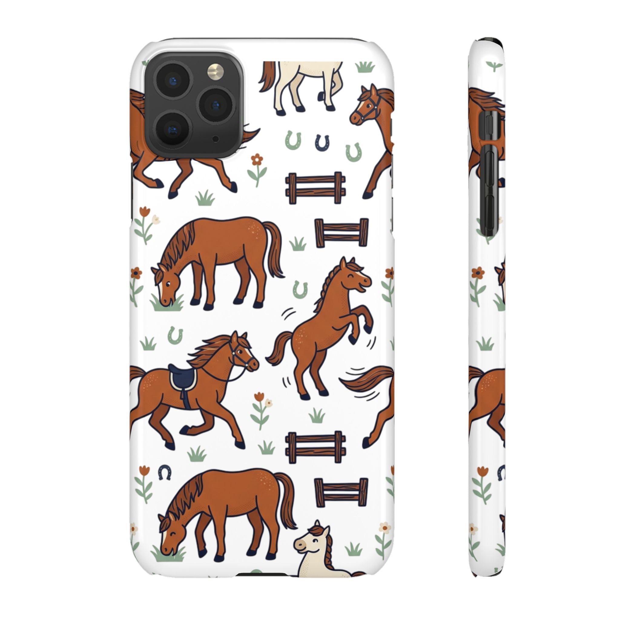 CountryTails Horse Pattern | Horse print Snap Case