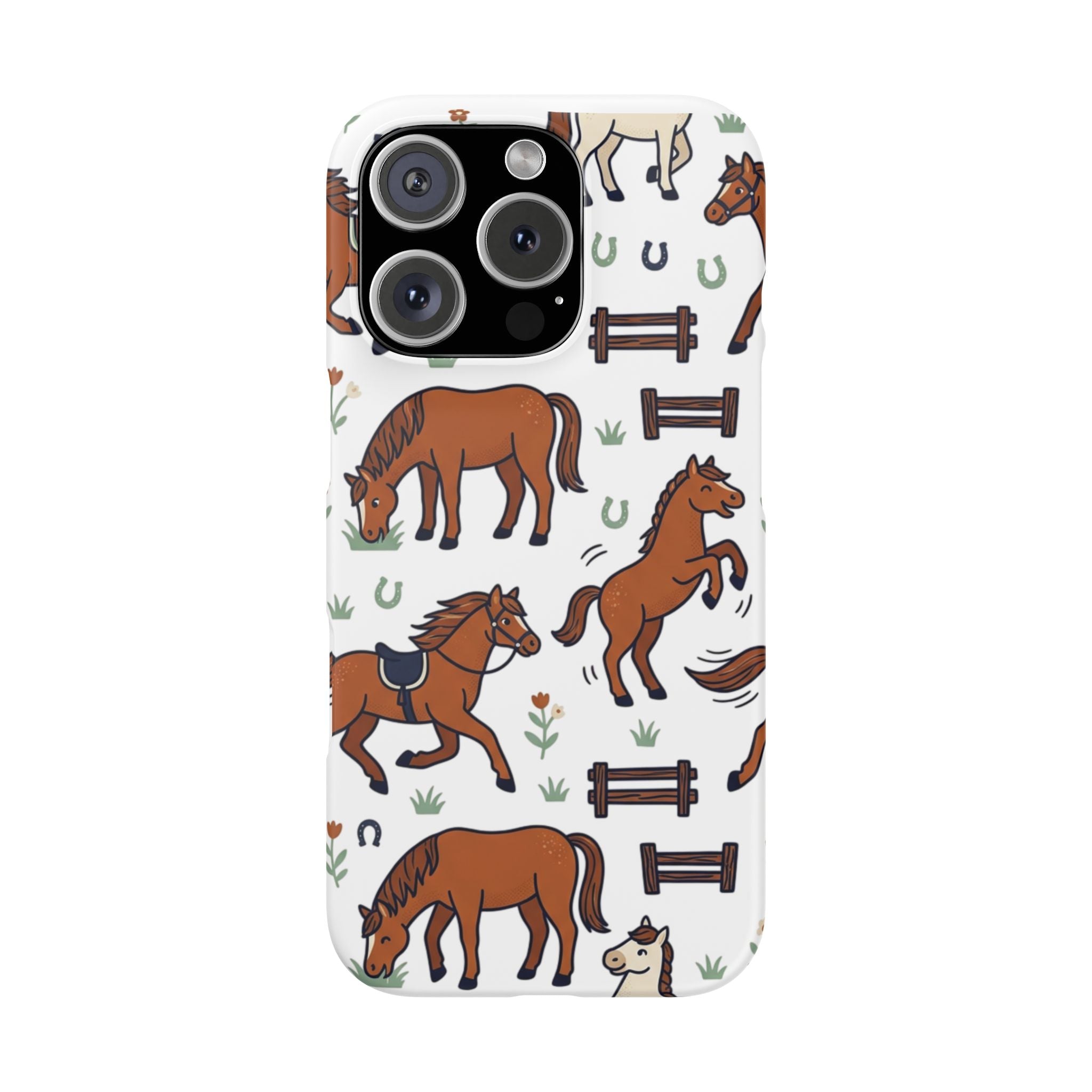 CountryTails Horse Pattern | Horse print Snap Case