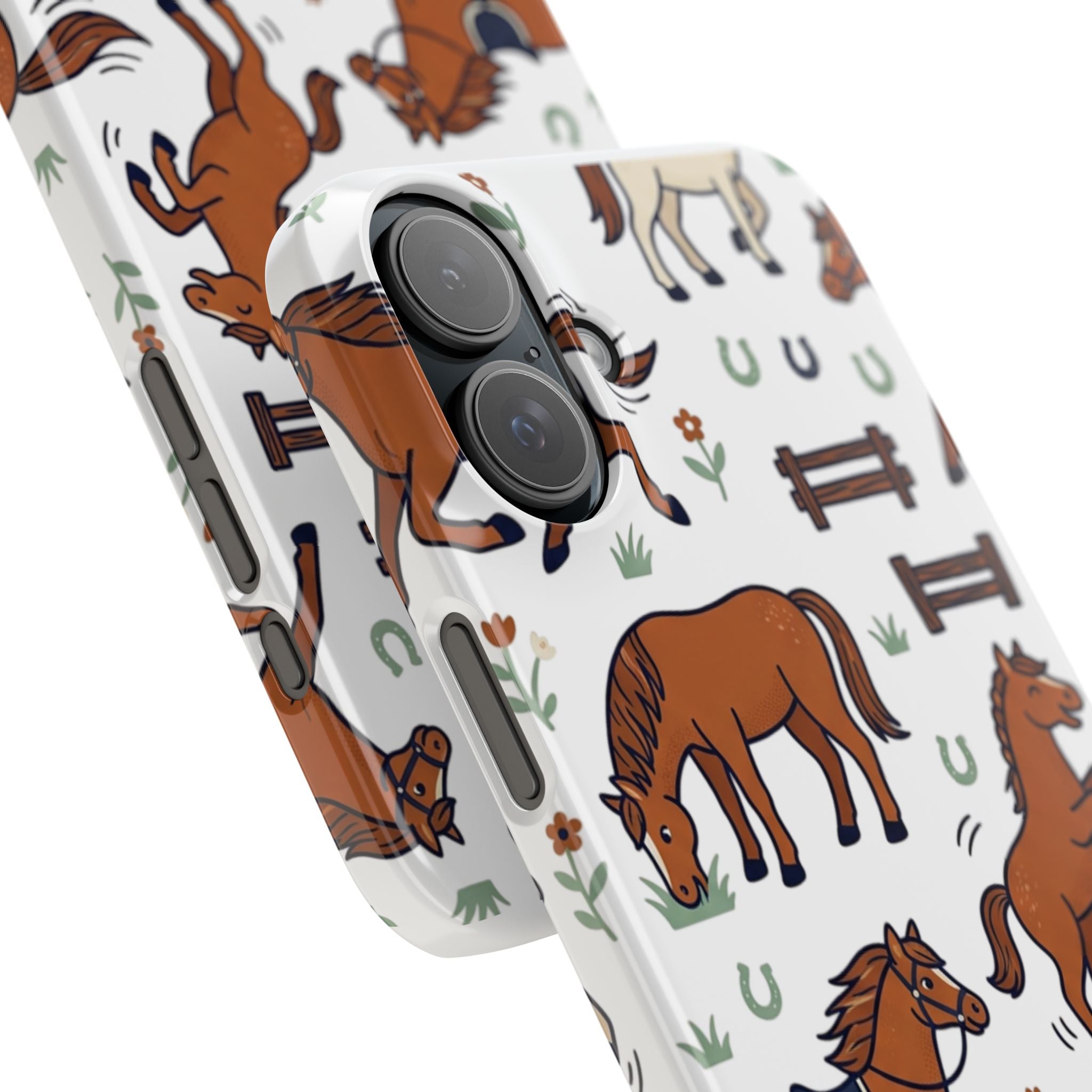 CountryTails Horse Pattern | Horse print Snap Case