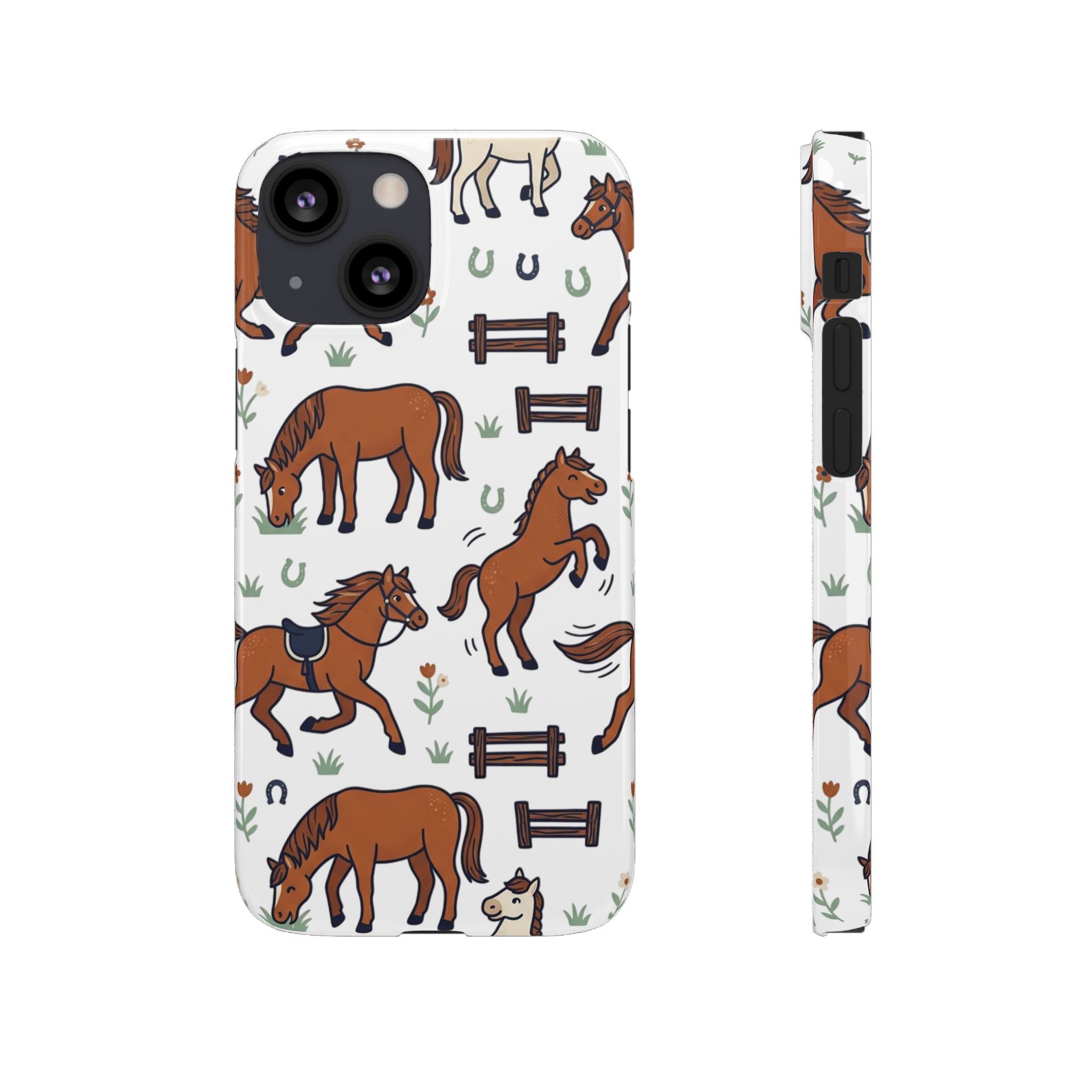 CountryTails Horse Pattern | Horse print Snap Case