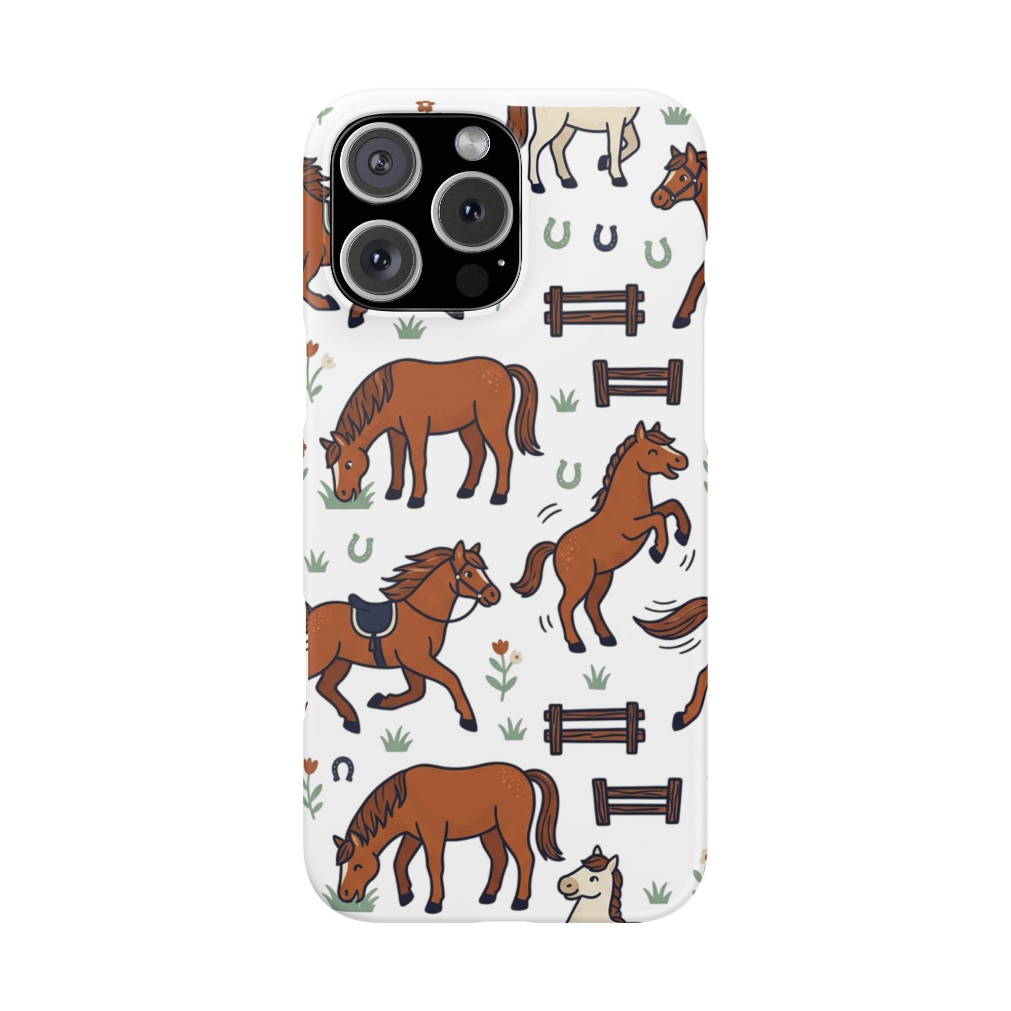 CountryTails Horse Pattern | Horse print Snap Case