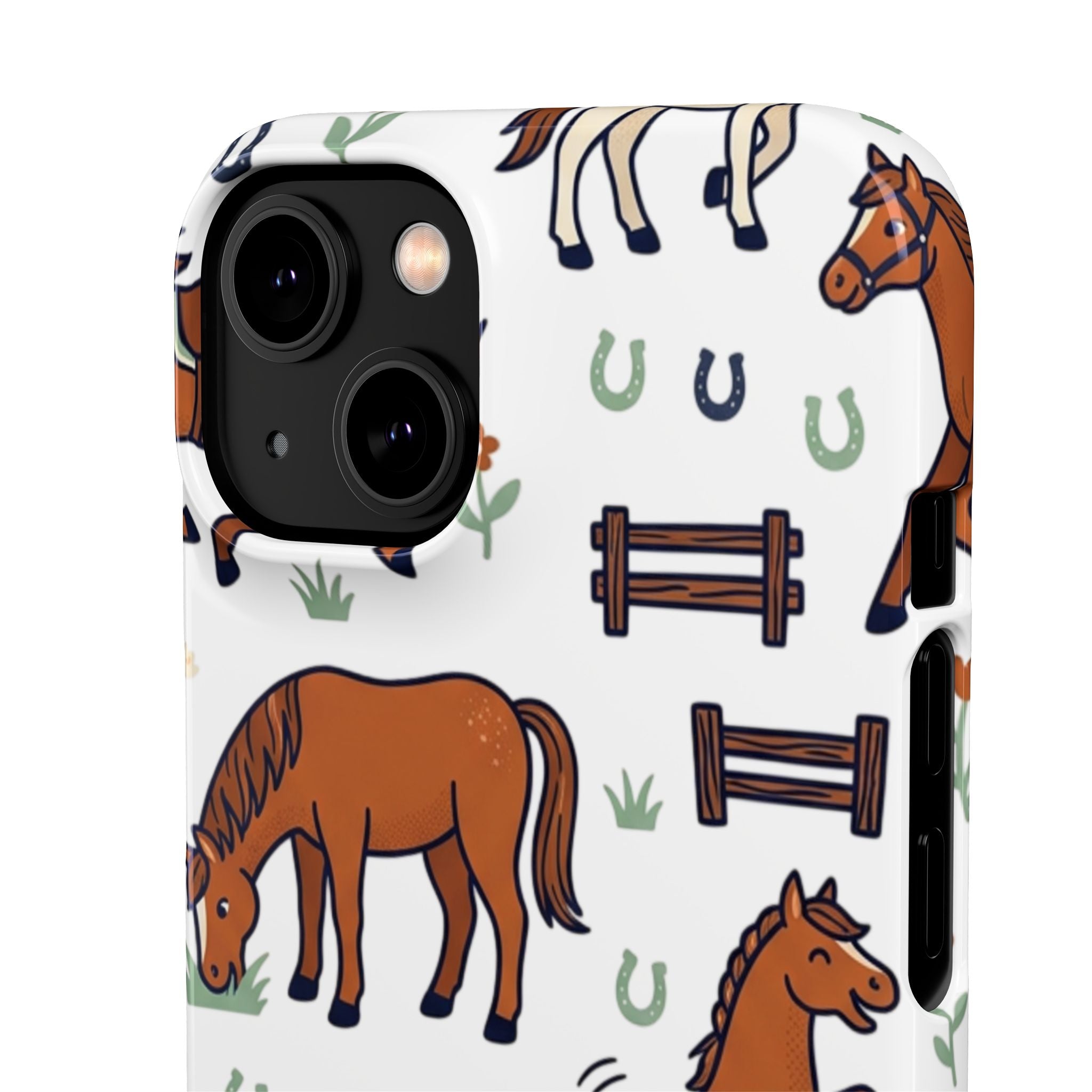 CountryTails Horse Pattern | Horse print Snap Case