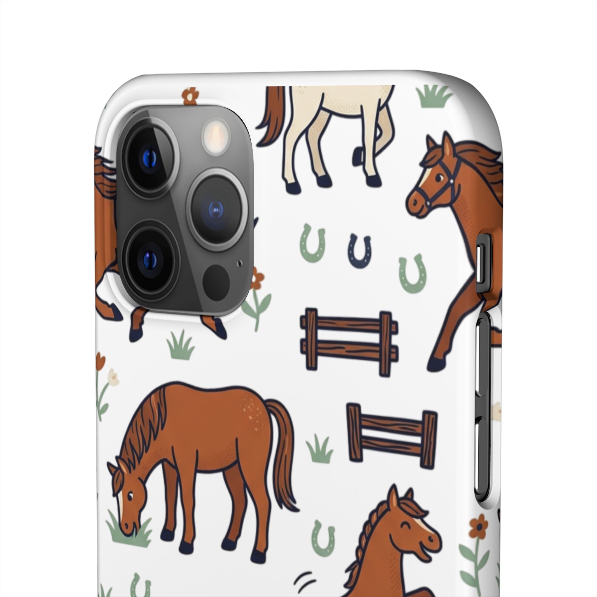 CountryTails Horse Pattern | Horse print Snap Case