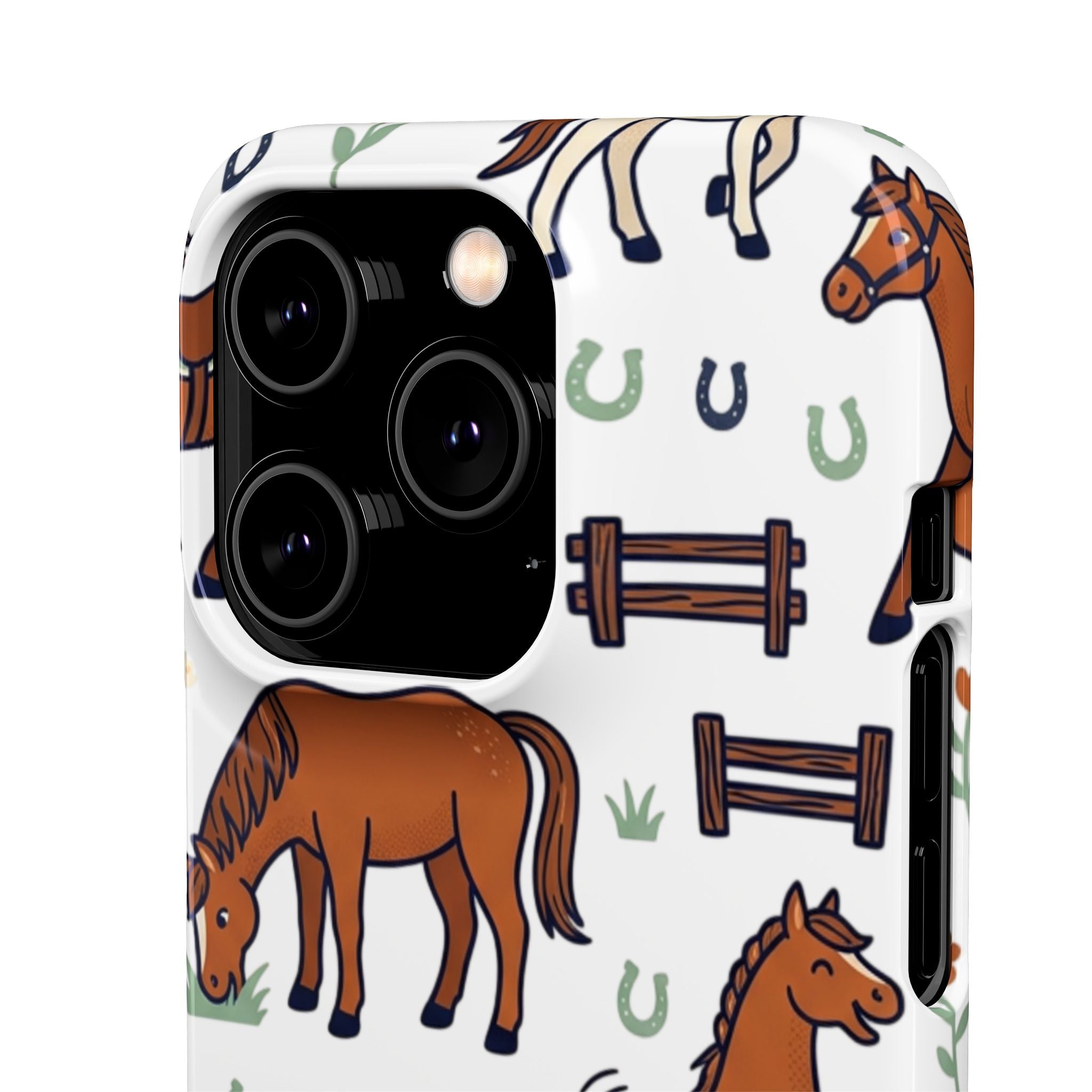 CountryTails Horse Pattern | Horse print Snap Case