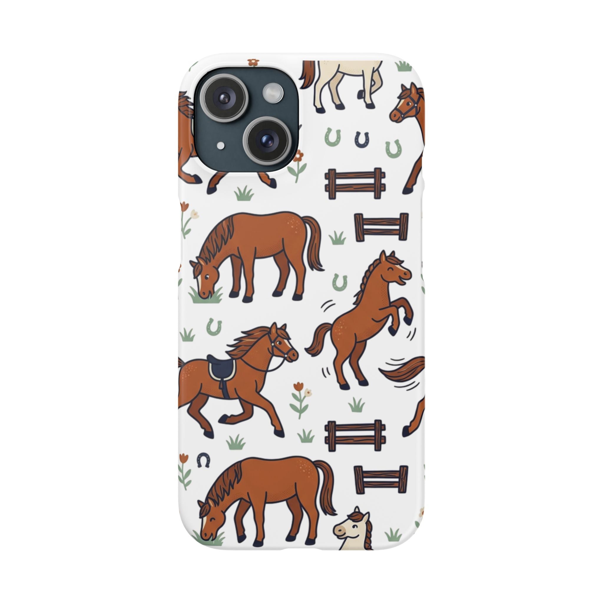 CountryTails Horse Pattern | Horse print Snap Case