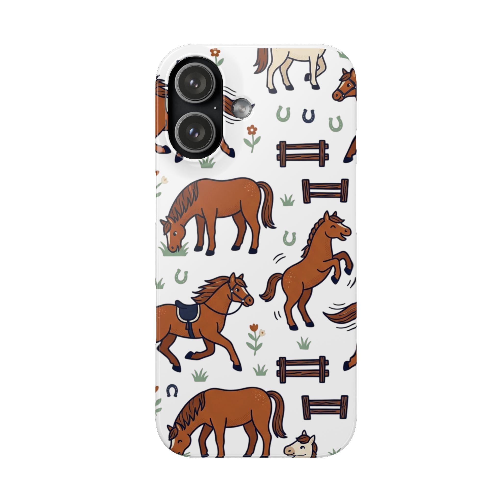 CountryTails Horse Pattern | Horse print Snap Case