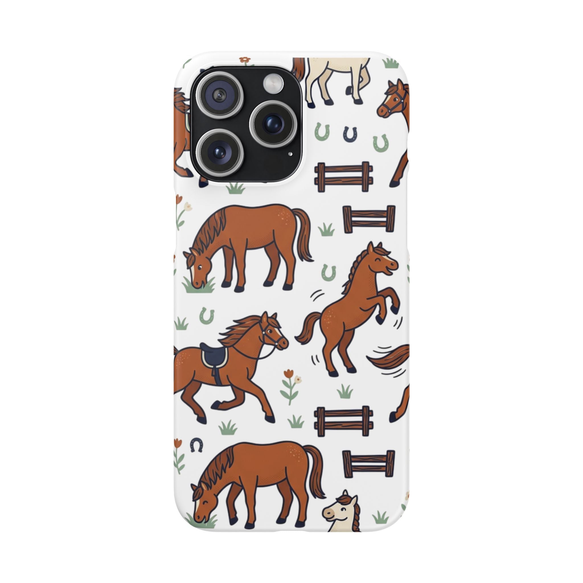 CountryTails Horse Pattern | Horse print Snap Case