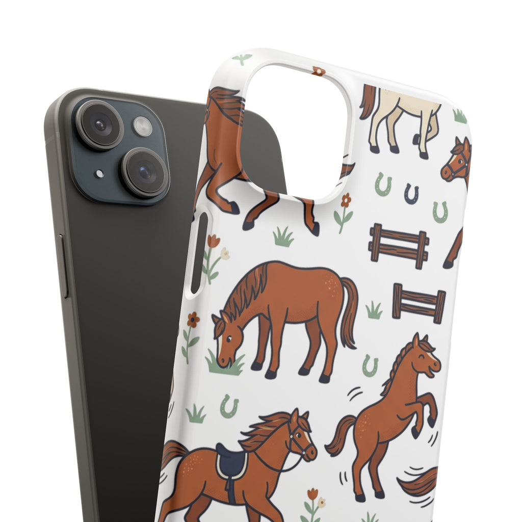 CountryTails Horse Pattern | Horse print Snap Case