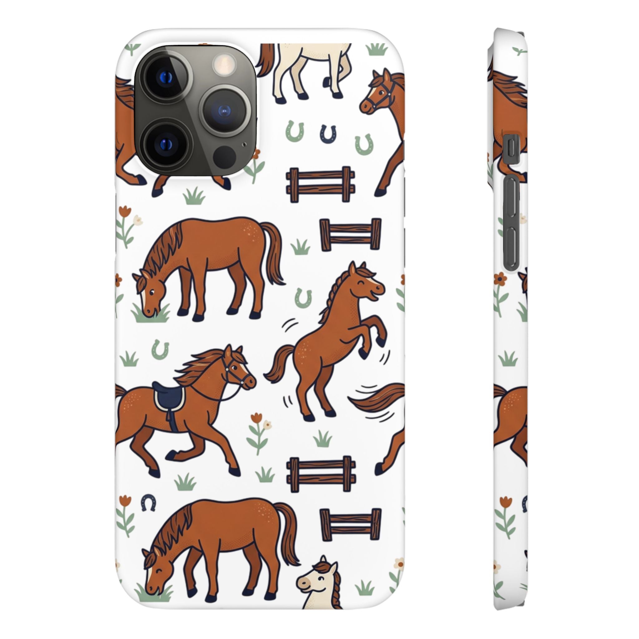 CountryTails Horse Pattern | Horse print Snap Case