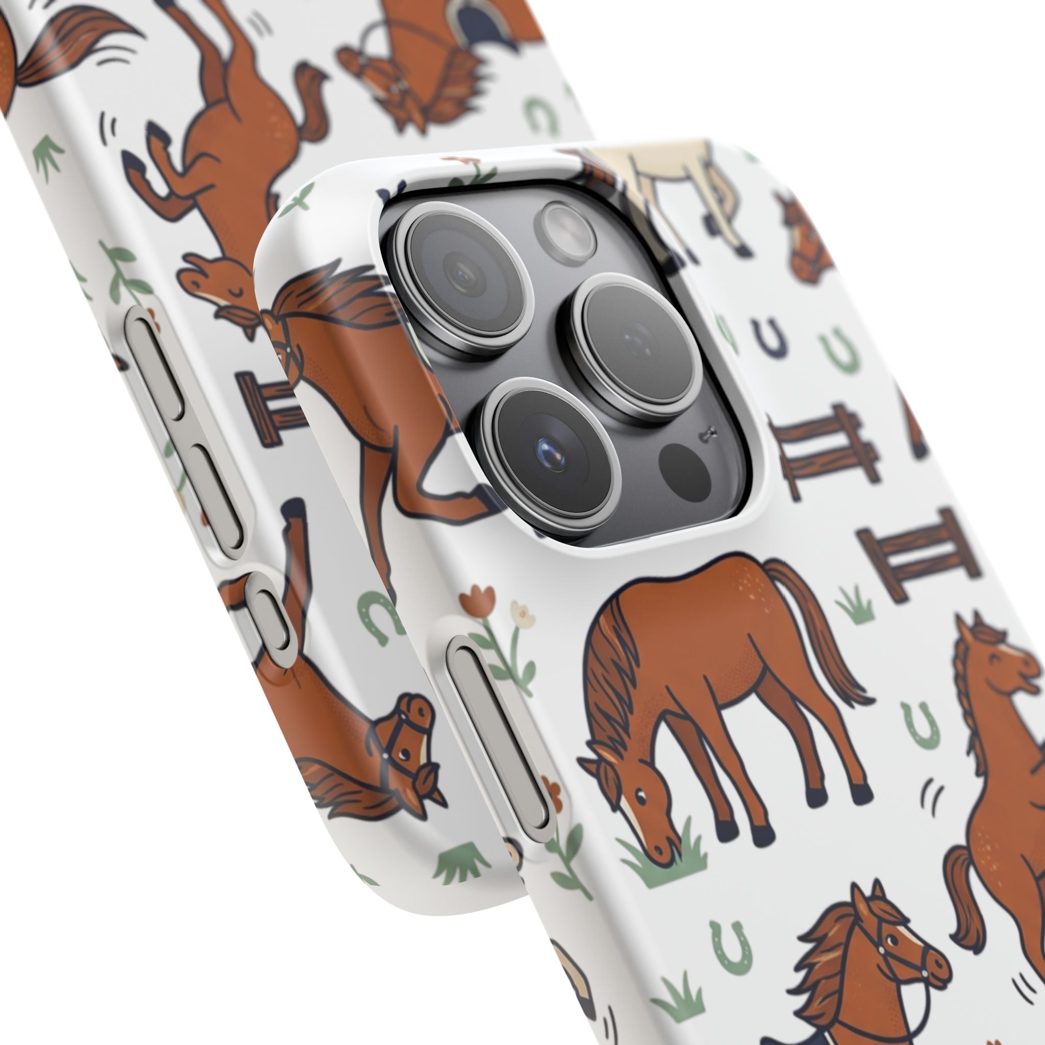 CountryTails Horse Pattern | Horse print Snap Case