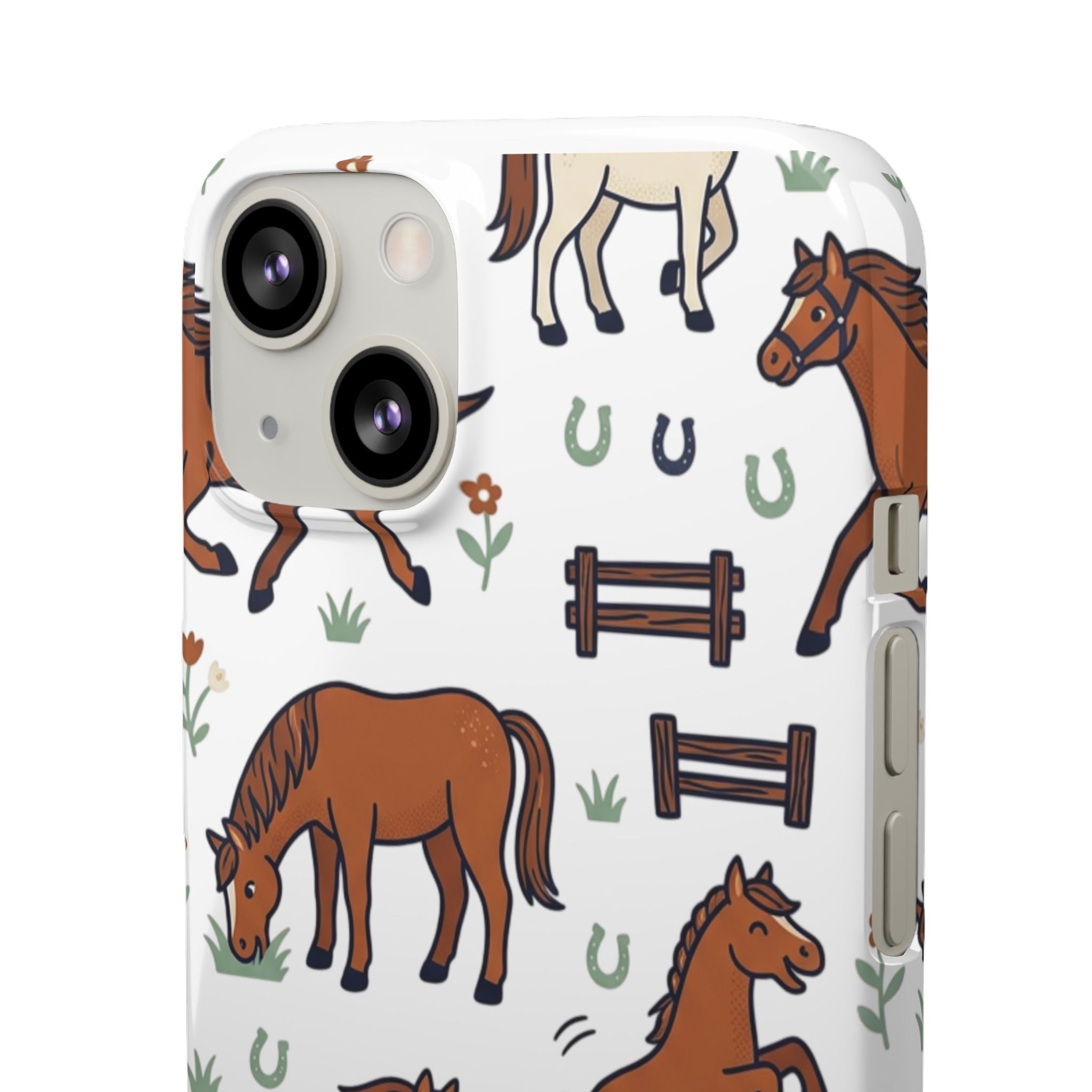 CountryTails Horse Pattern | Horse print Snap Case