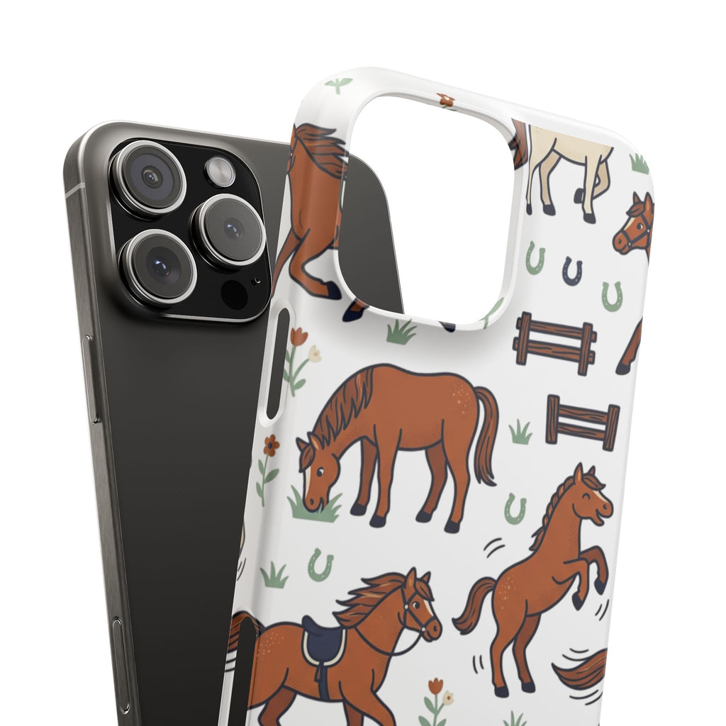 CountryTails Horse Pattern | Horse print Snap Case
