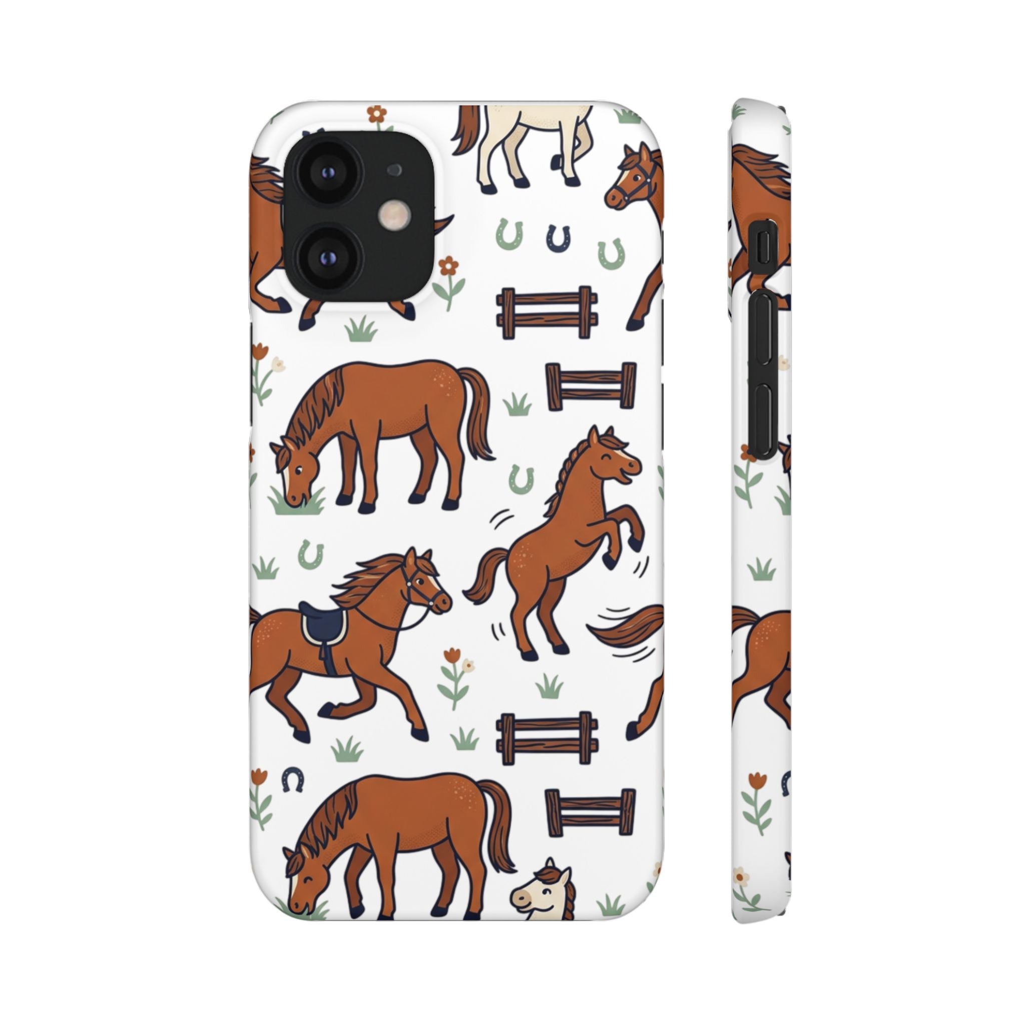 CountryTails Horse Pattern | Horse print Snap Case