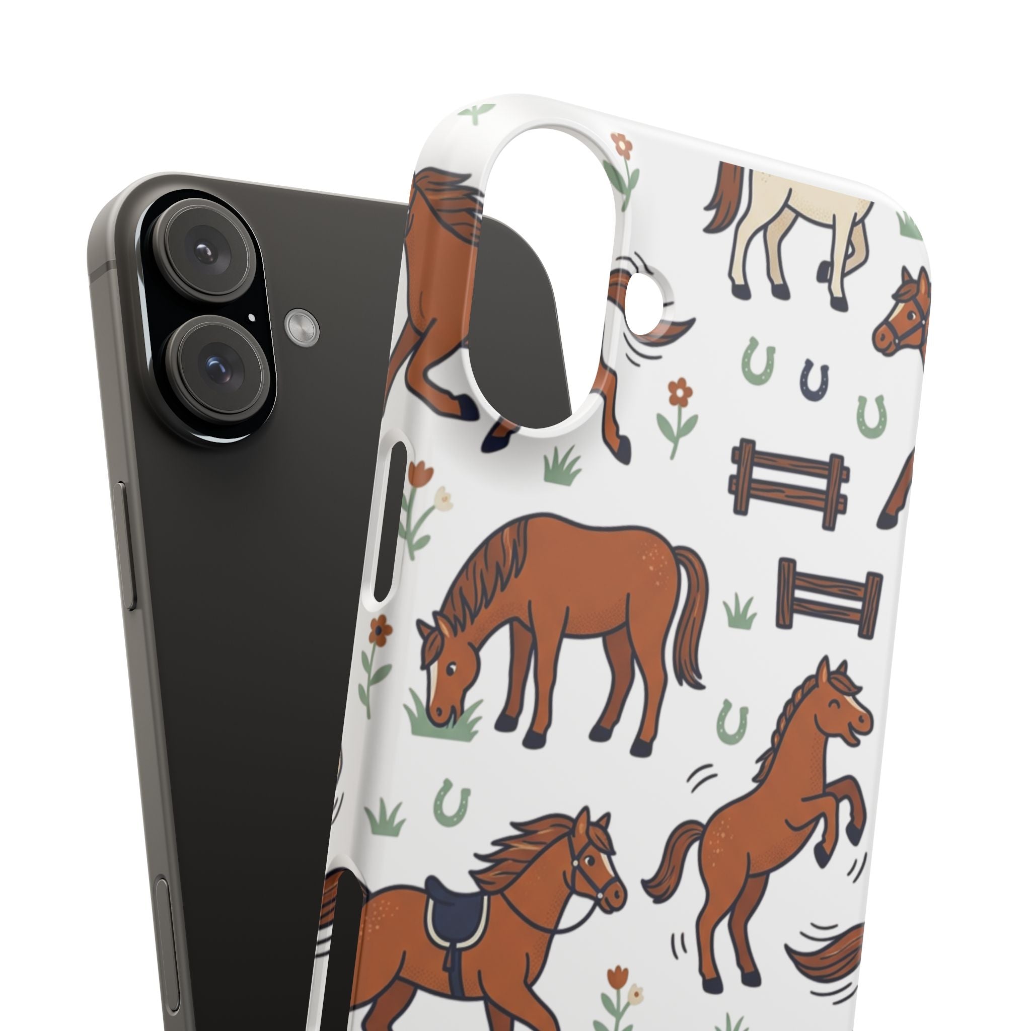 CountryTails Horse Pattern | Horse print Snap Case