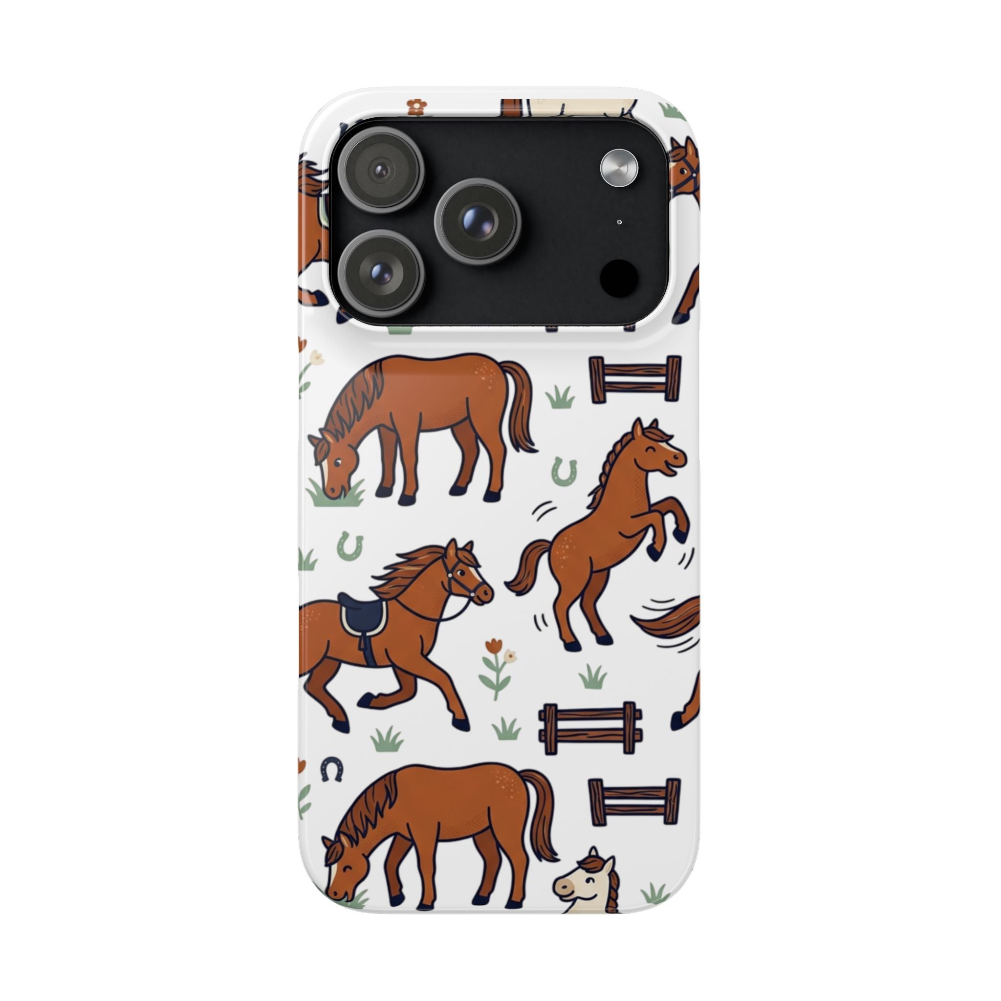 CountryTails Horse Pattern | Horse print Snap Case