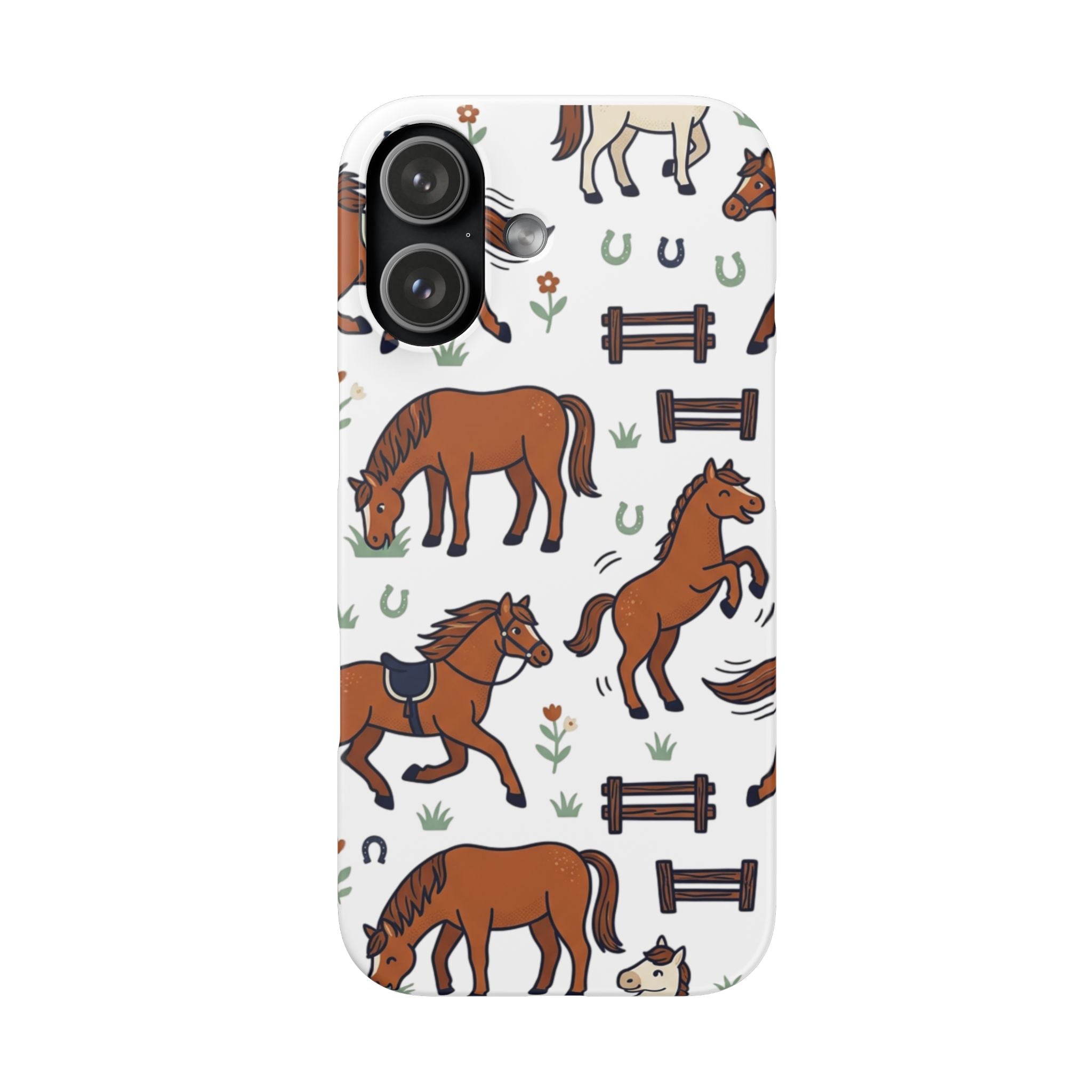 CountryTails Horse Pattern | Horse print Snap Case