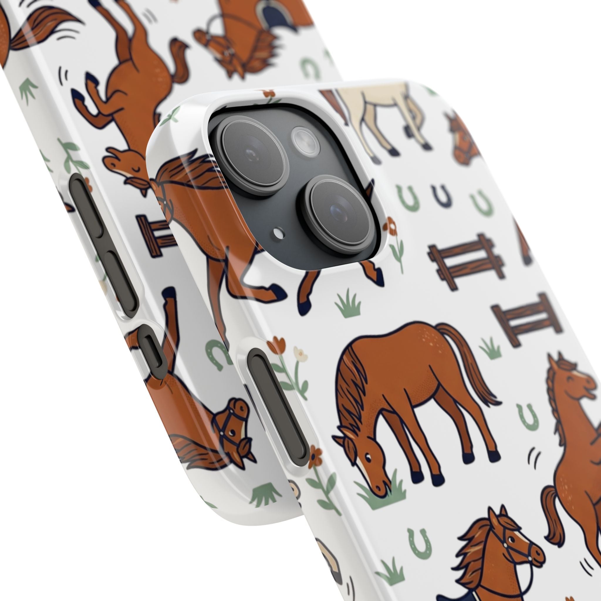 CountryTails Horse Pattern | Horse print Snap Case