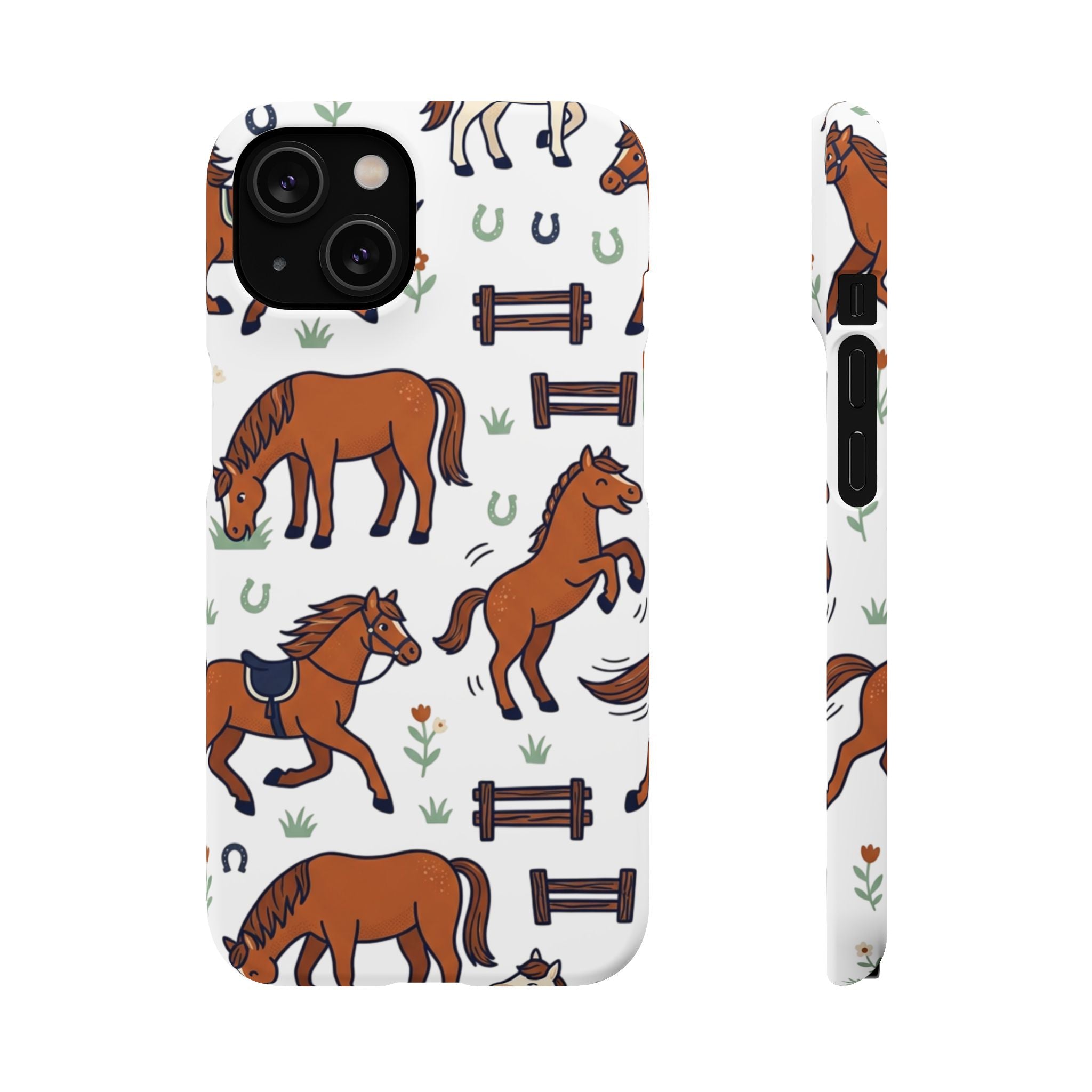 CountryTails Horse Pattern | Horse print Snap Case