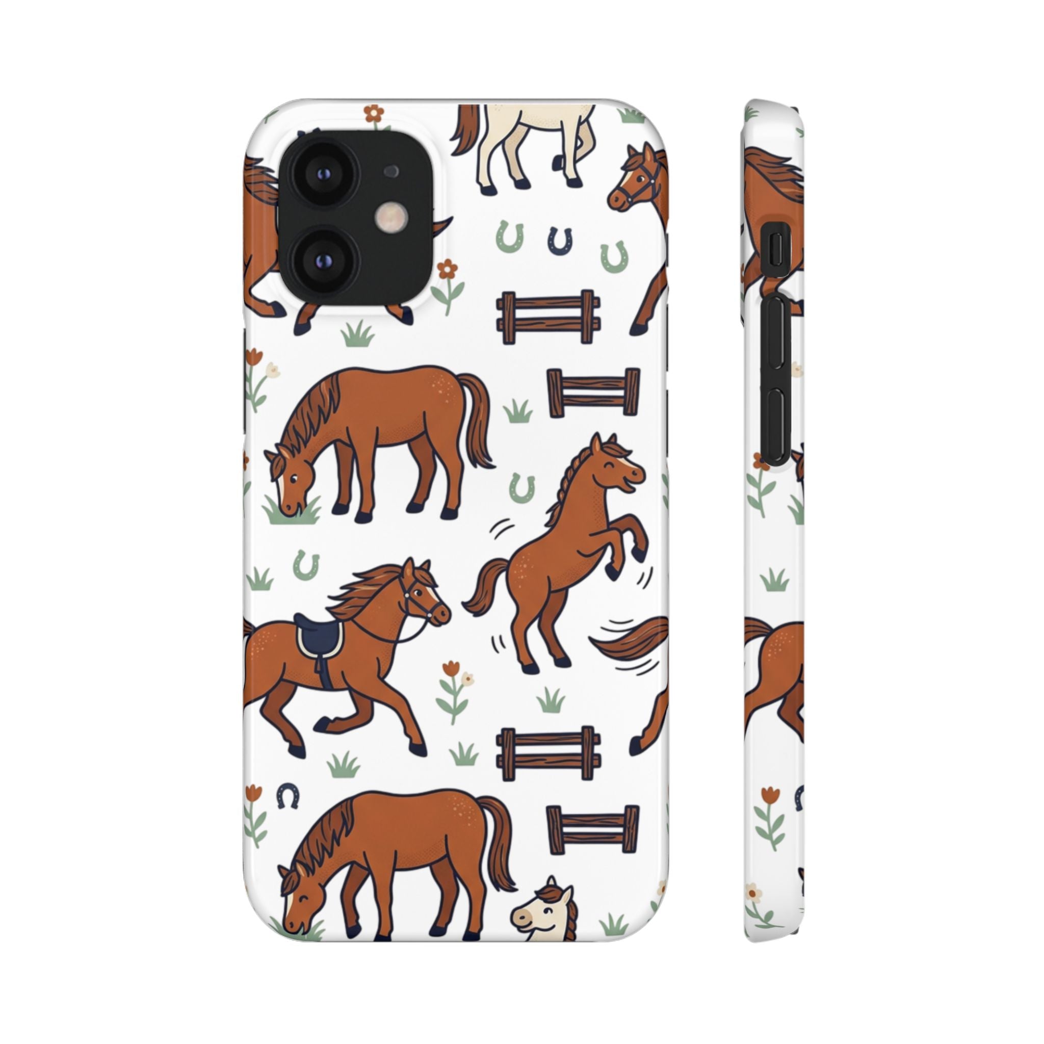 CountryTails Horse Pattern | Horse print Snap Case