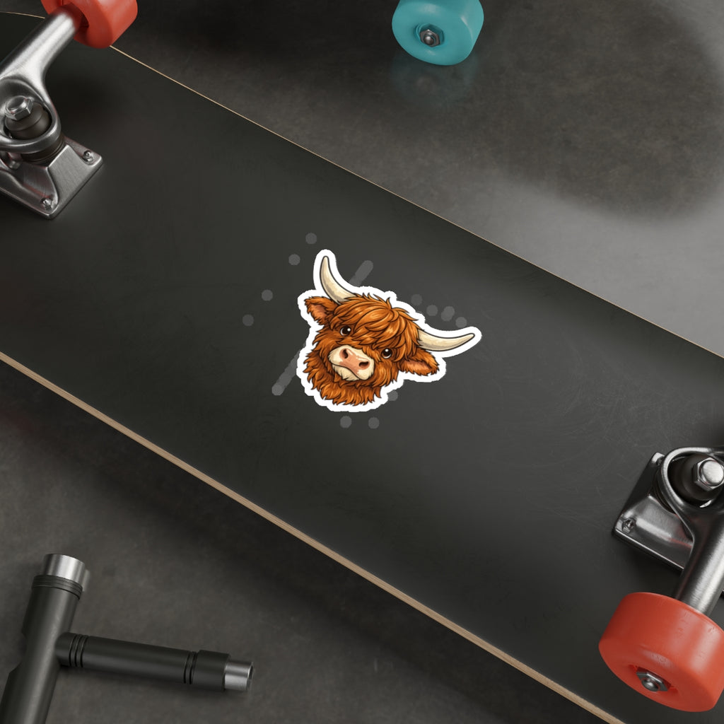 Highland Cow Die-Cut Sticker