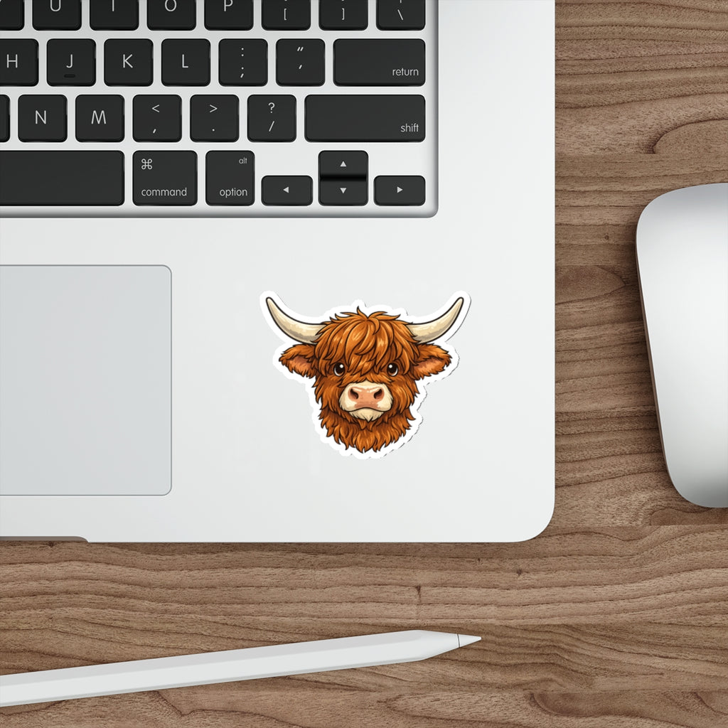 Highland Cow Die-Cut Sticker