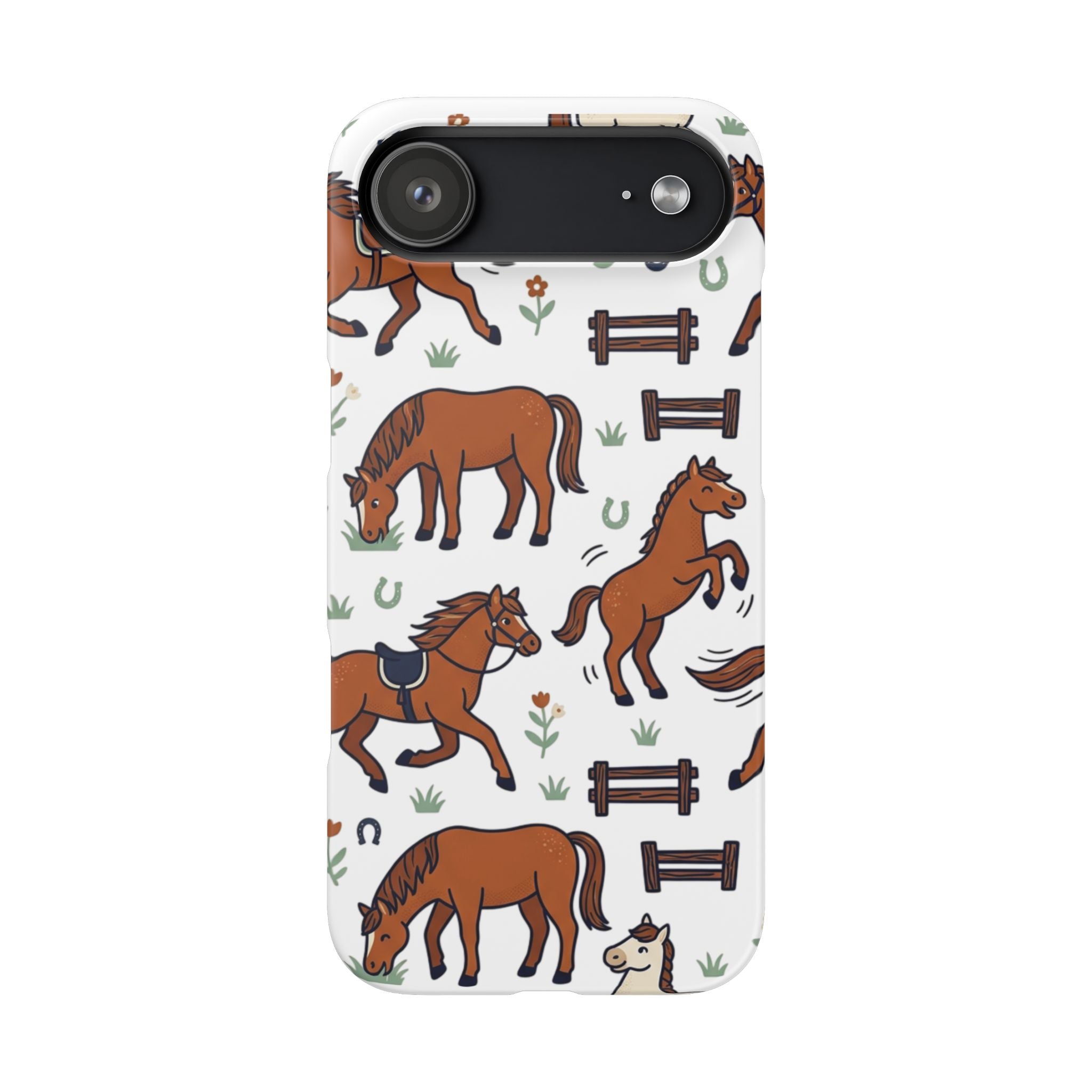 CountryTails Horse Pattern | Horse print Snap Case