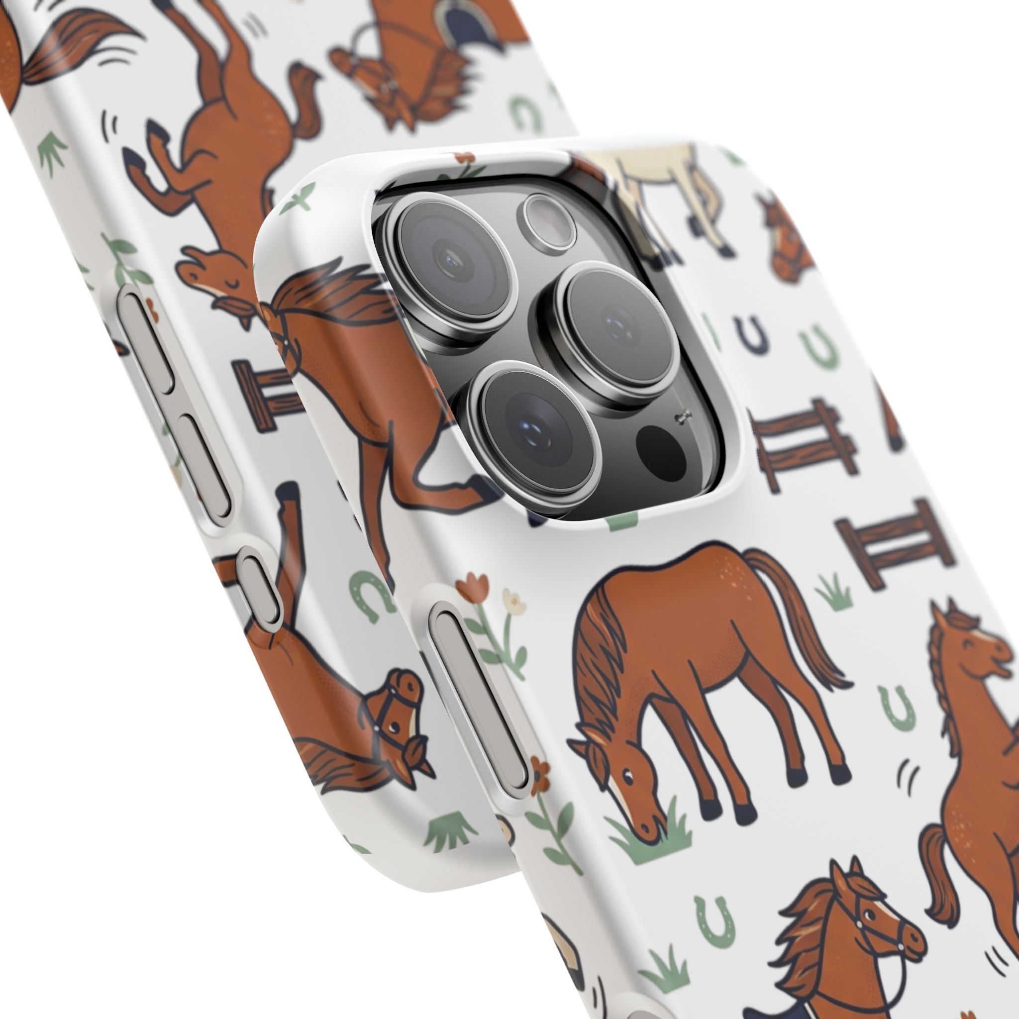 CountryTails Horse Pattern | Horse print Snap Case