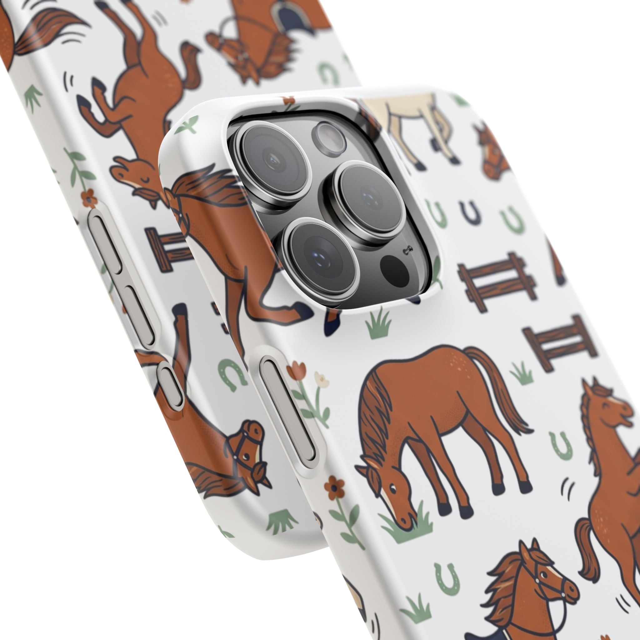 CountryTails Horse Pattern | Horse print Snap Case