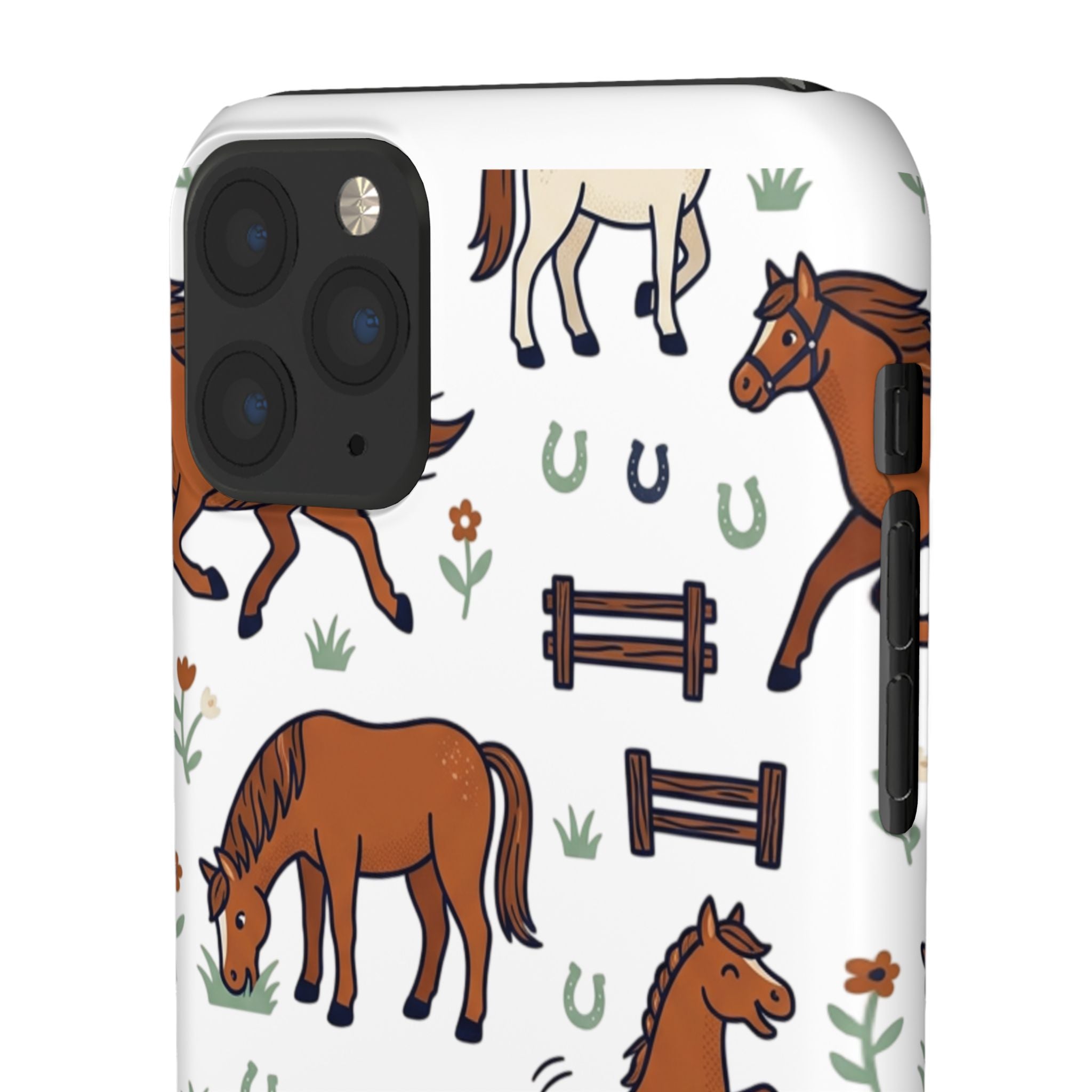CountryTails Horse Pattern | Horse print Snap Case
