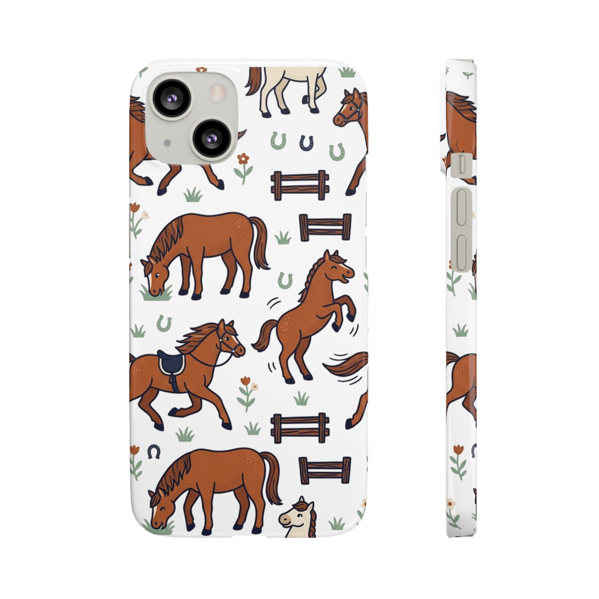 CountryTails Horse Pattern | Horse print Snap Case