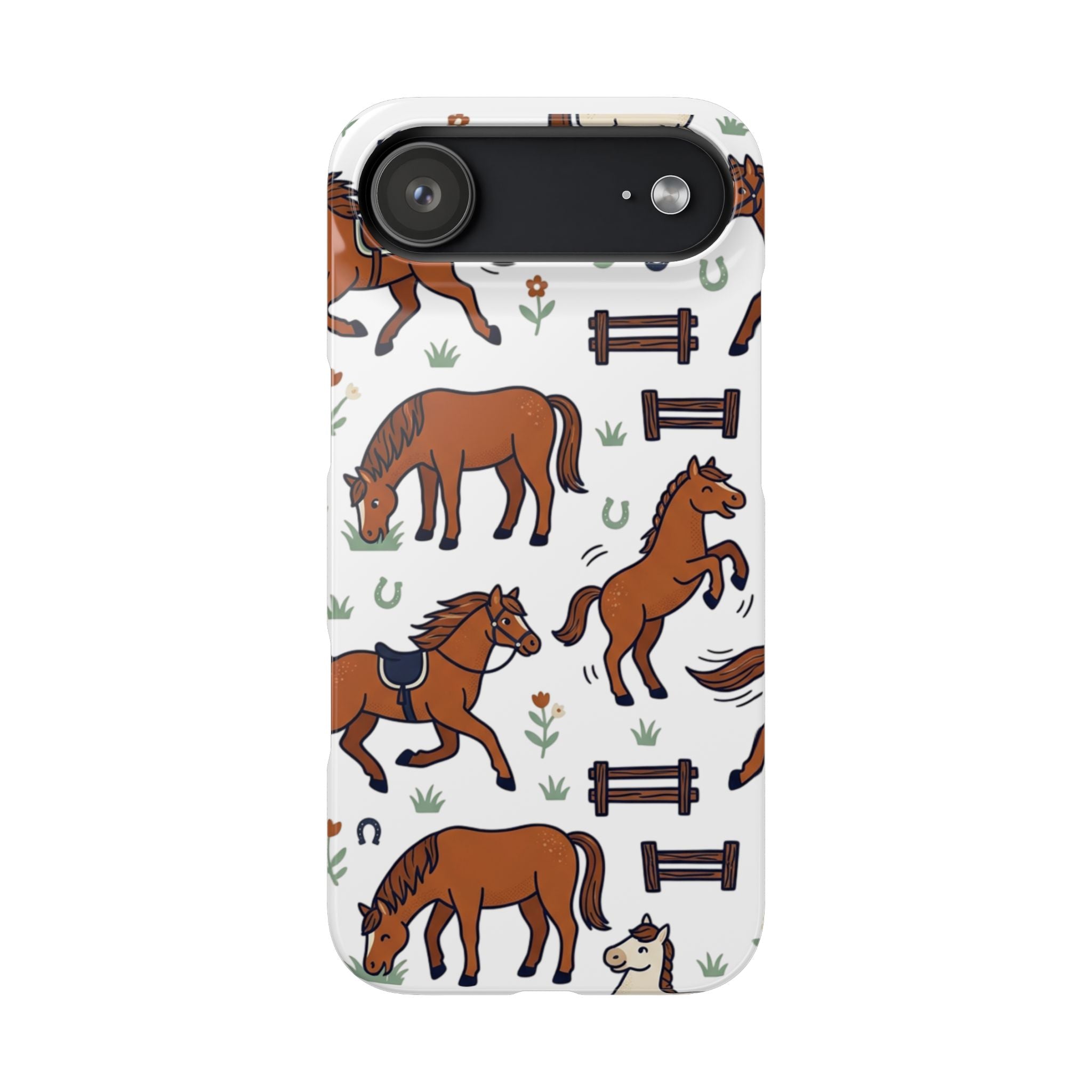 CountryTails Horse Pattern | Horse print Snap Case