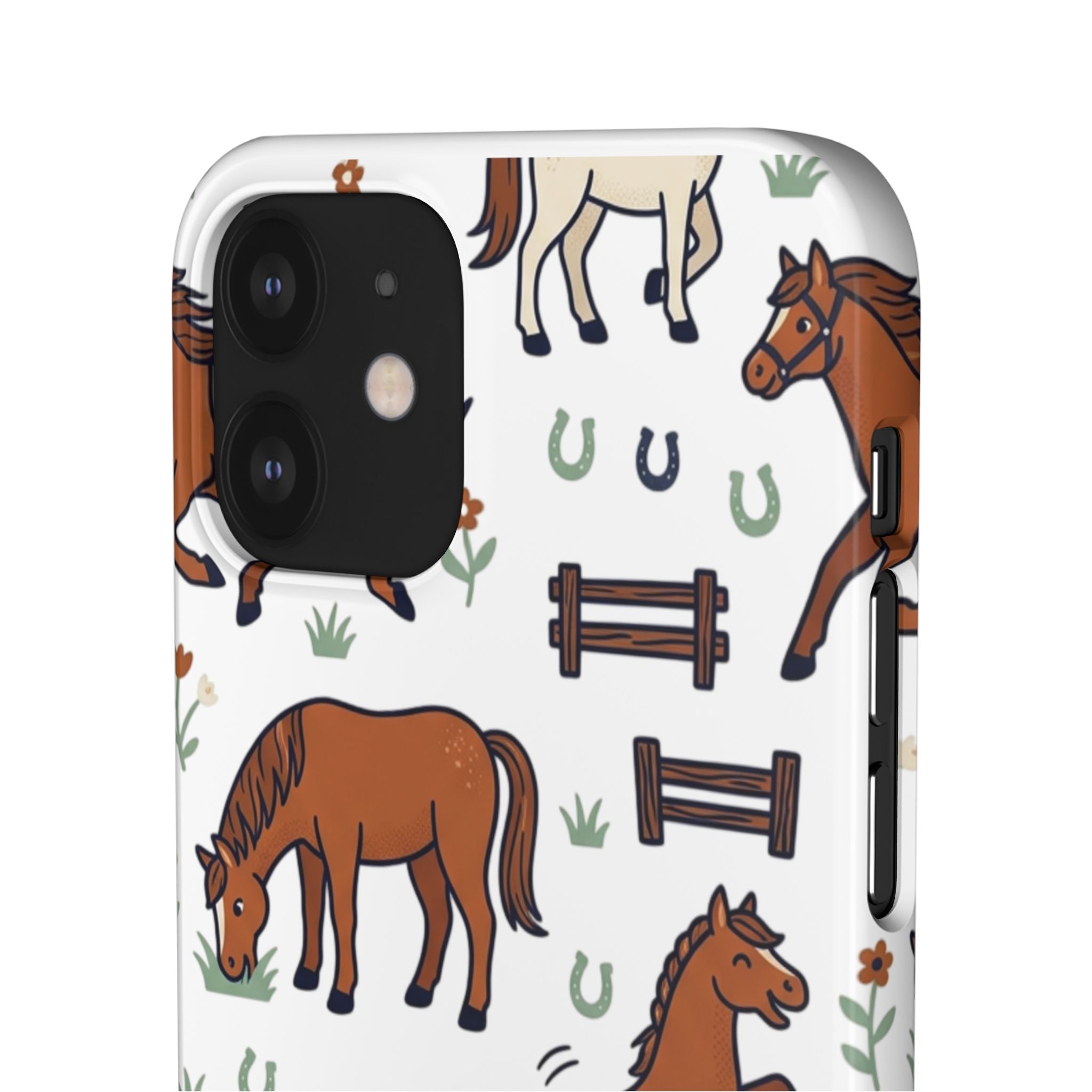 CountryTails Horse Pattern | Horse print Snap Case