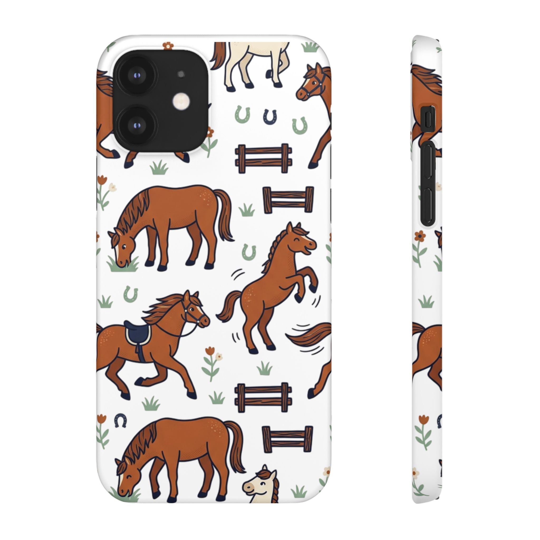 CountryTails Horse Pattern | Horse print Snap Case
