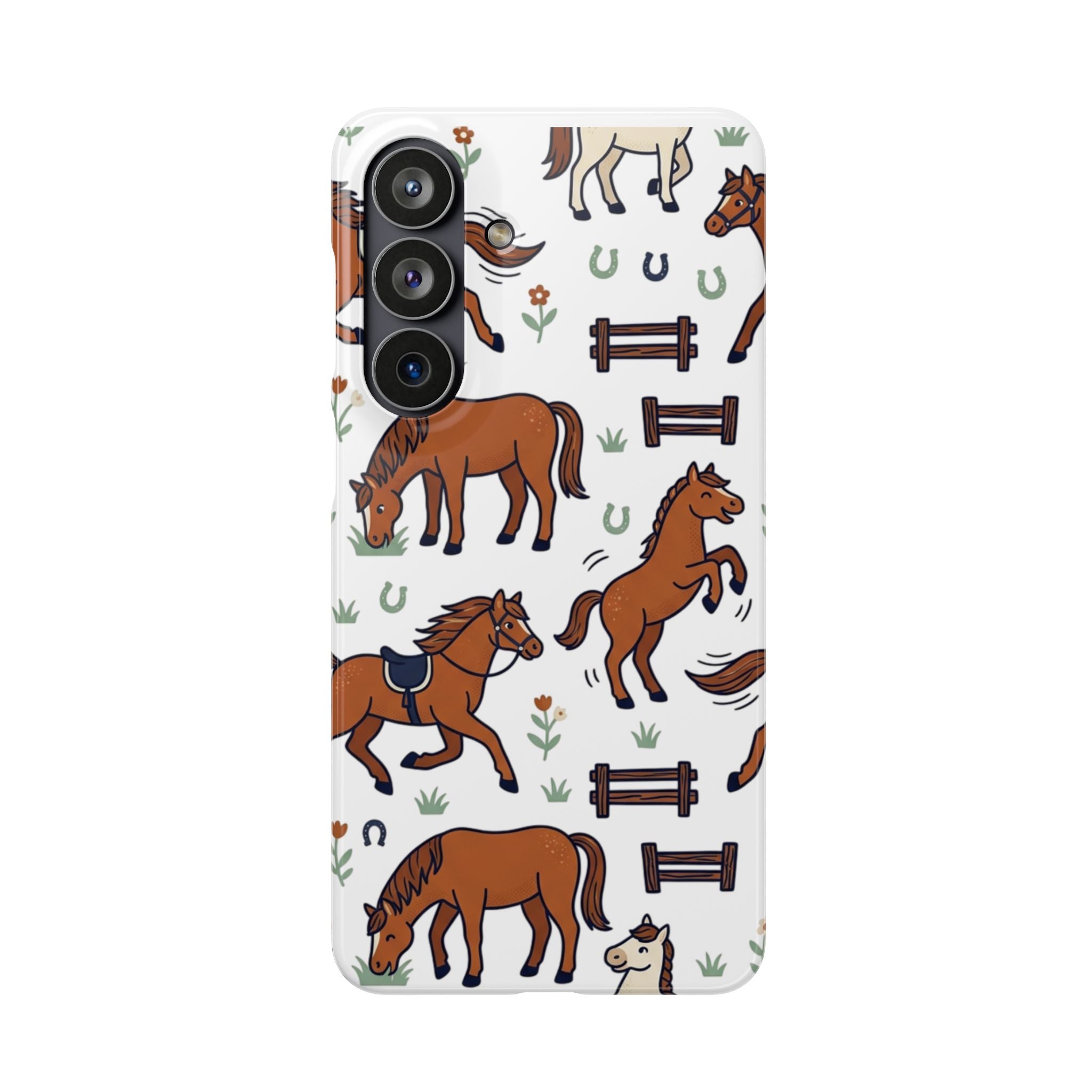 CountryTails Horse Pattern | Horse print Snap Case