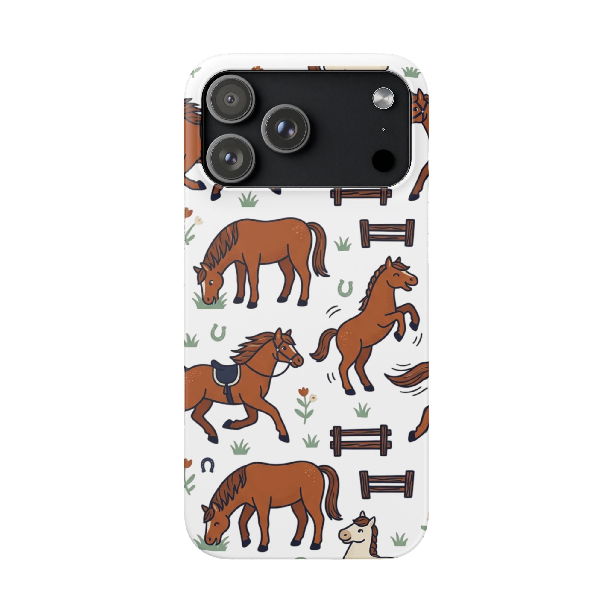 CountryTails Horse Pattern | Horse print Snap Case