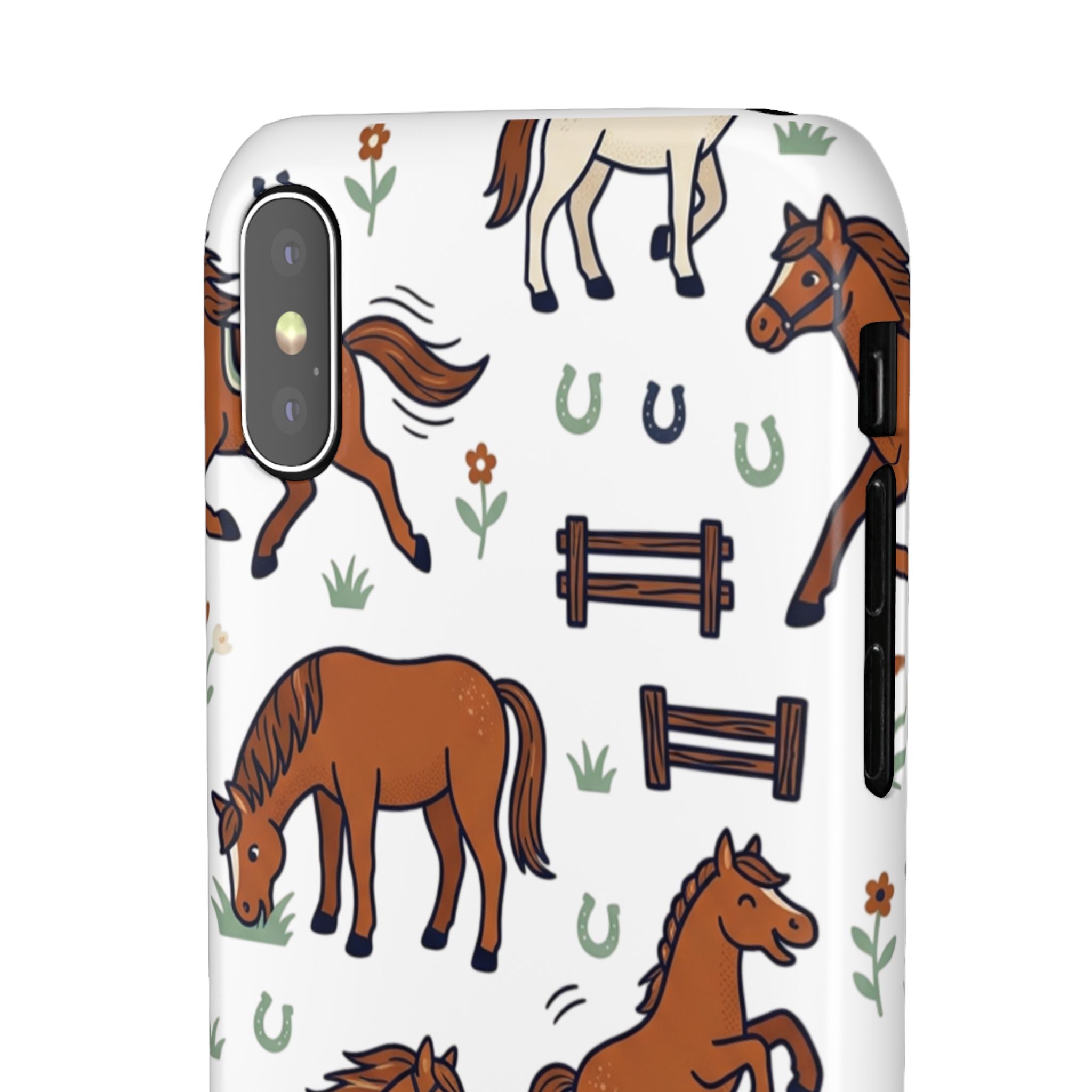 CountryTails Horse Pattern | Horse print Snap Case