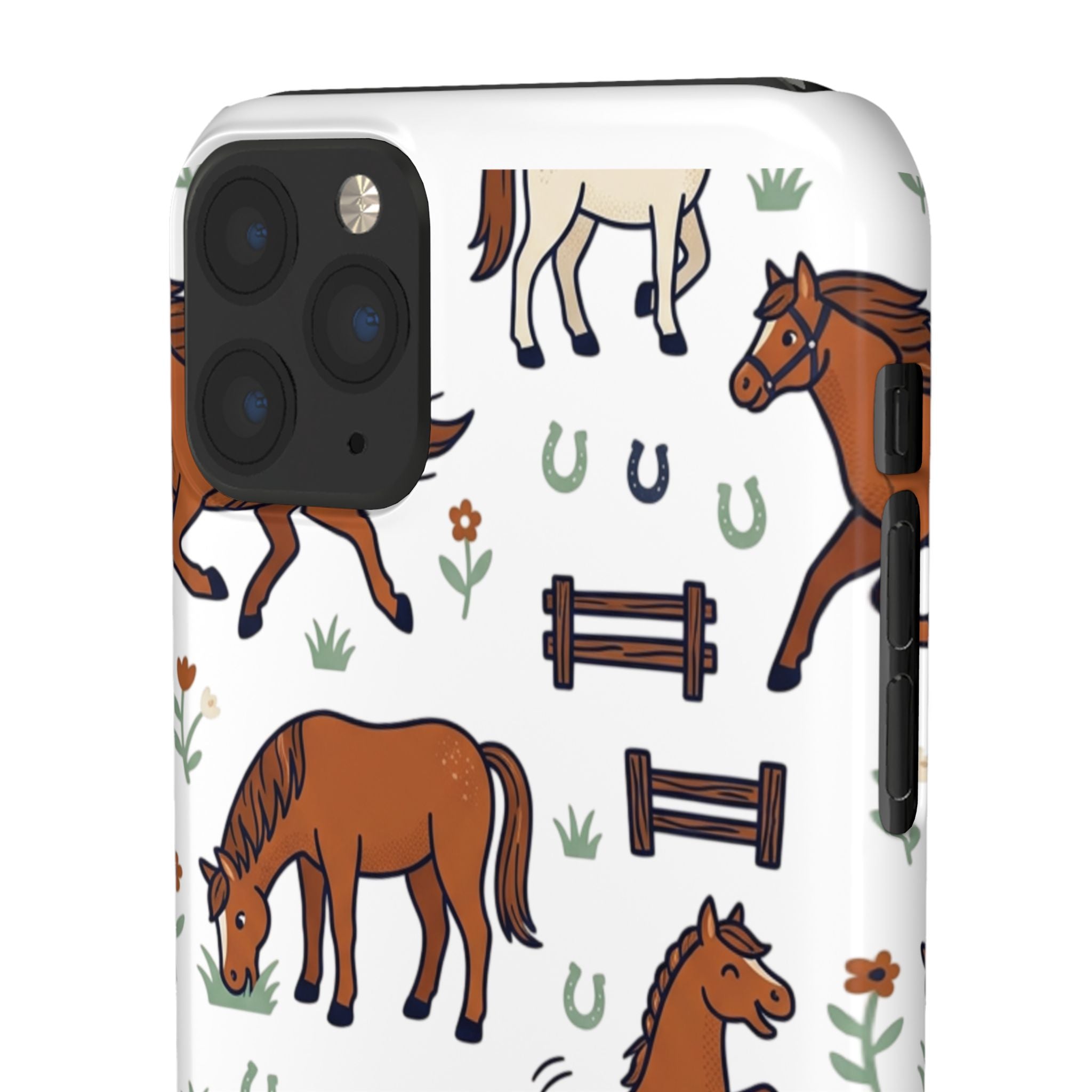 CountryTails Horse Pattern | Horse print Snap Case